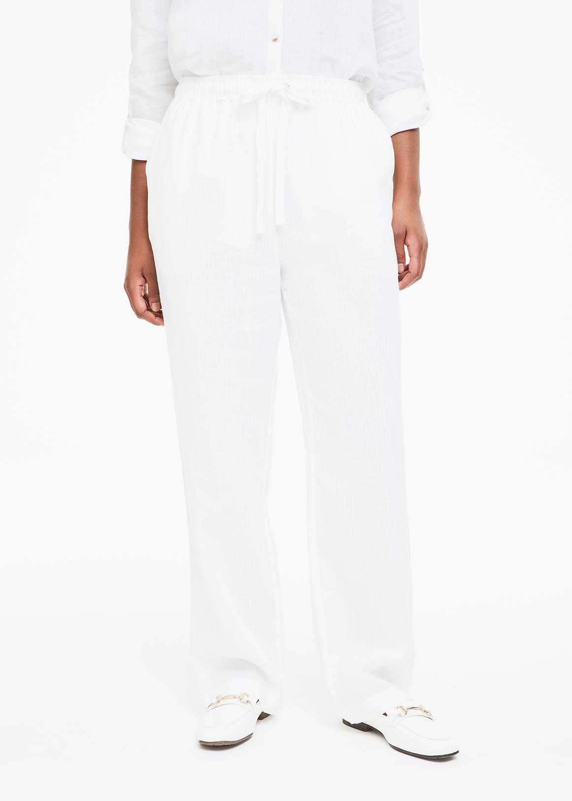 100% Linen Straight Leg Pants