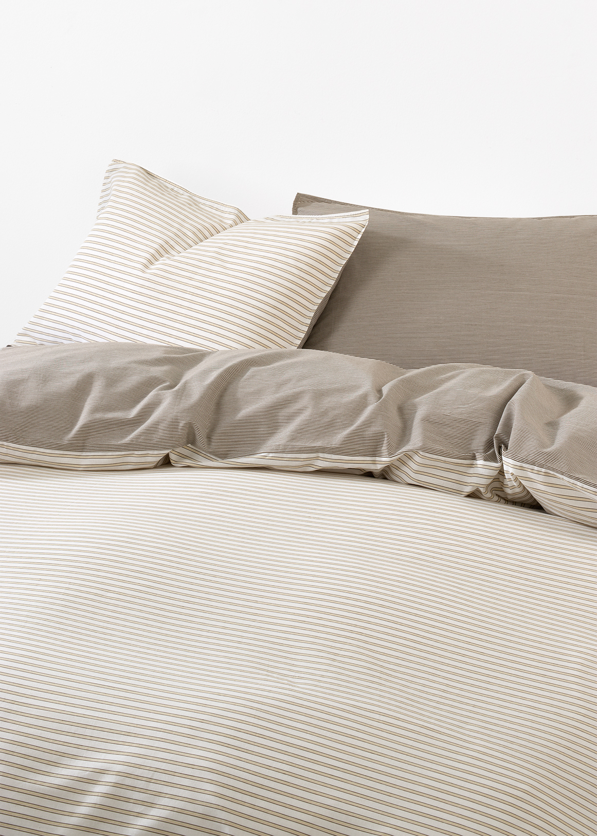 144TC Linea Stripe Cotton Duvet Cover Set