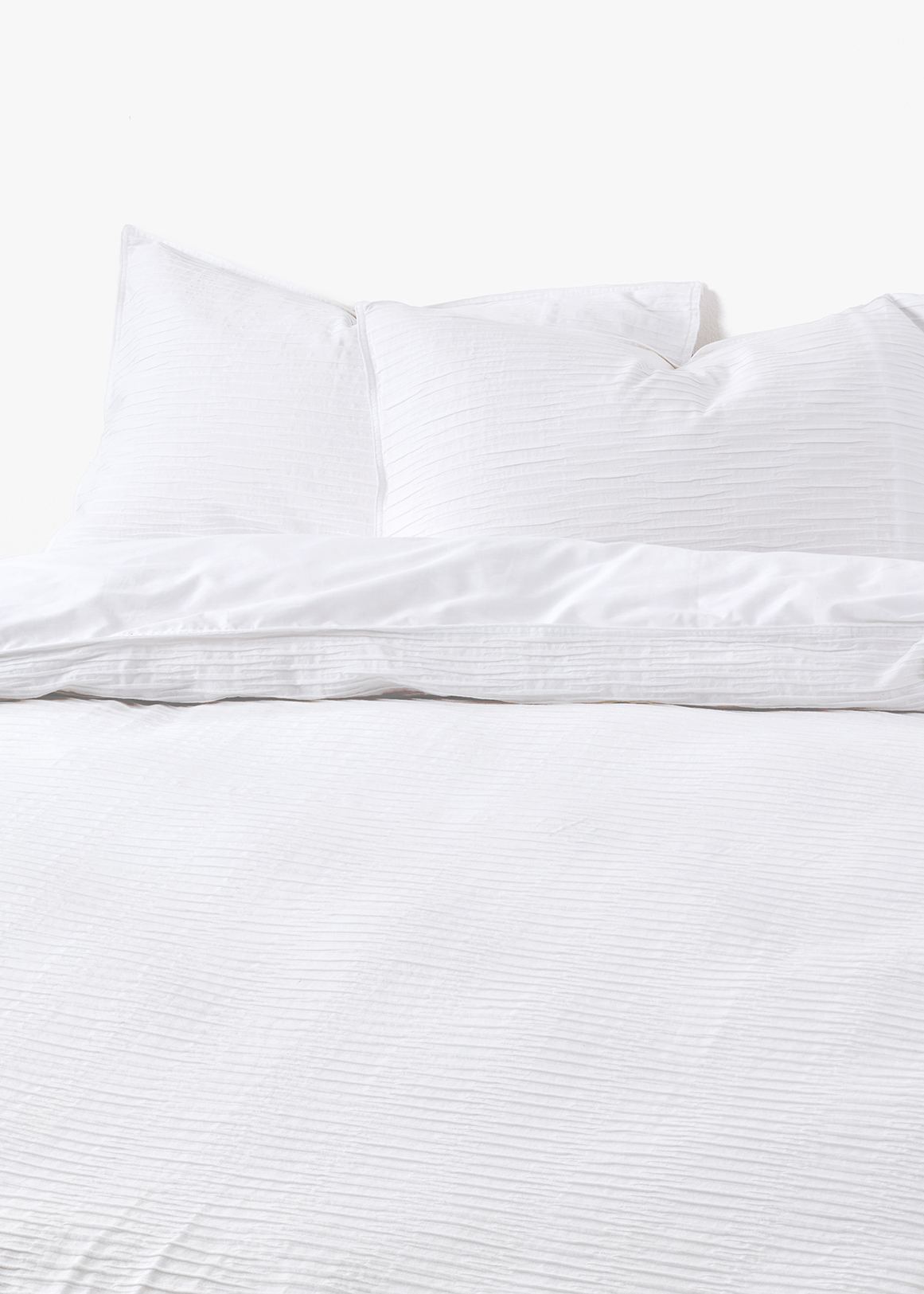 144TC Pleated Cotton Duvet Cover Set