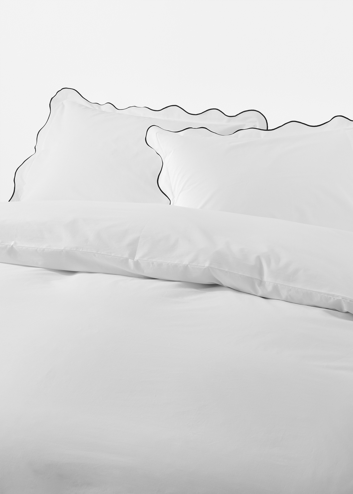 200TC Scalloped Cotton Duvet Set