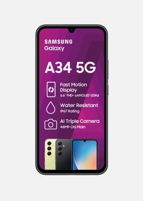 Smartphone Samsung Galaxy A34 128Go Noir 5G - Samsung Galaxy A34