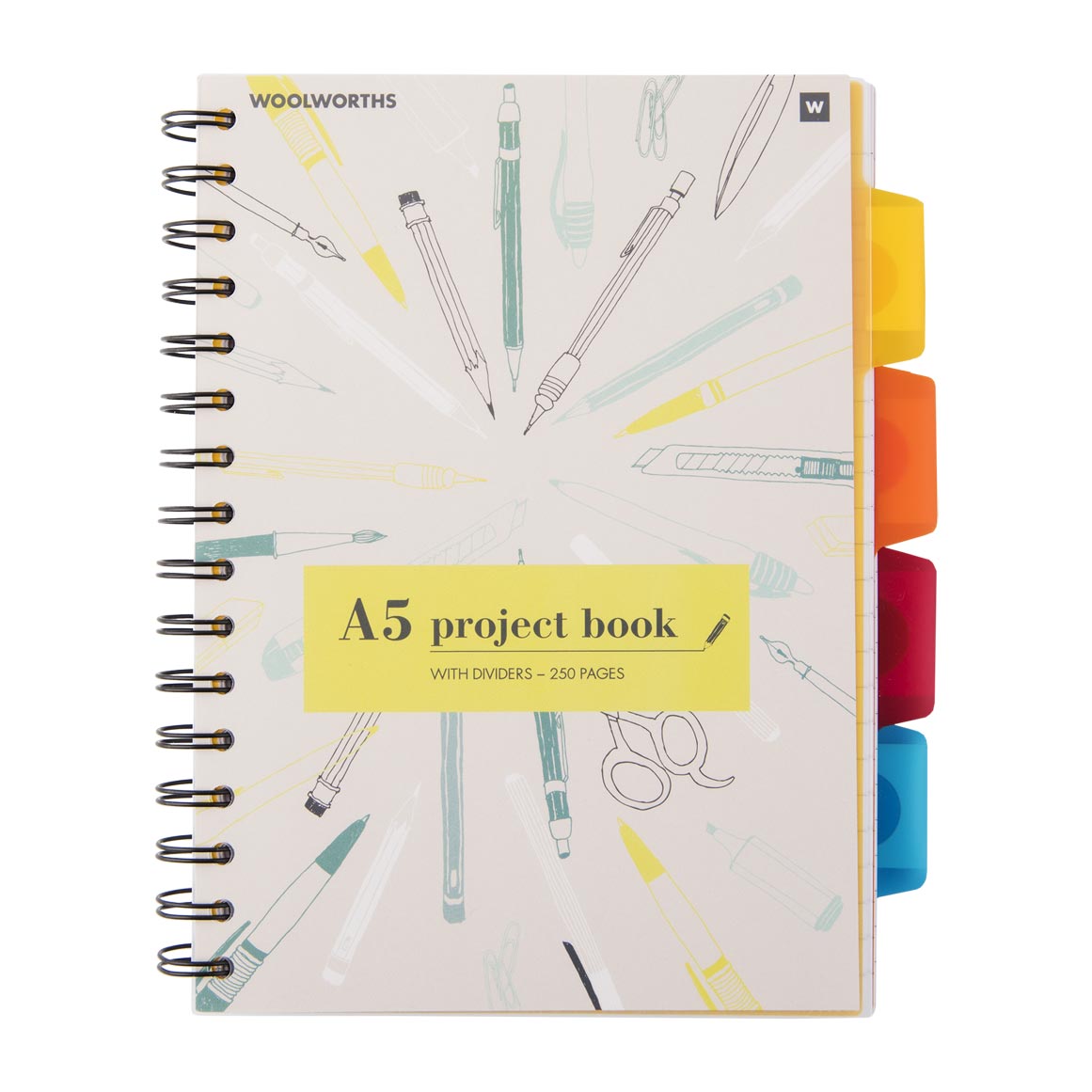 A5 Project Book With Dividers 250 Pages | Woolworths.co.za