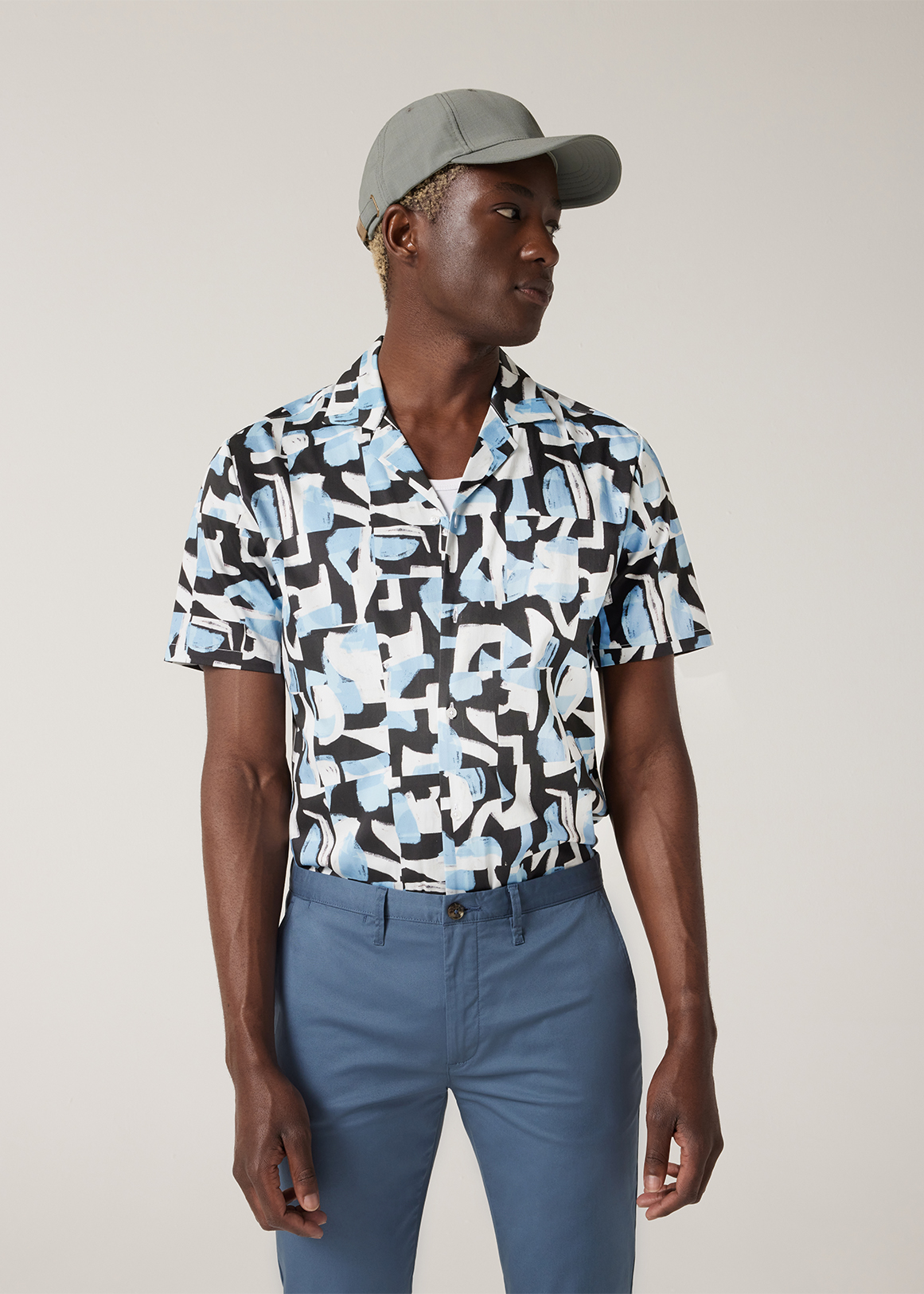 Abstract Print Short Sleeve Shirt