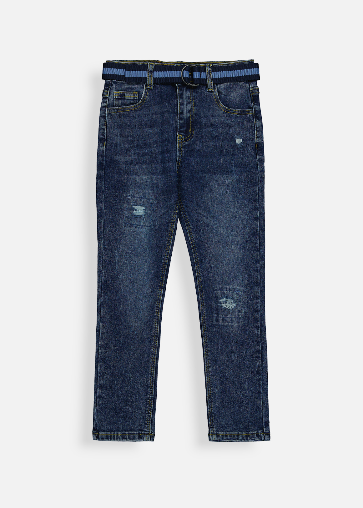 Adjustable Belted Rip& Repair Jeans | Woolworths.co.za
