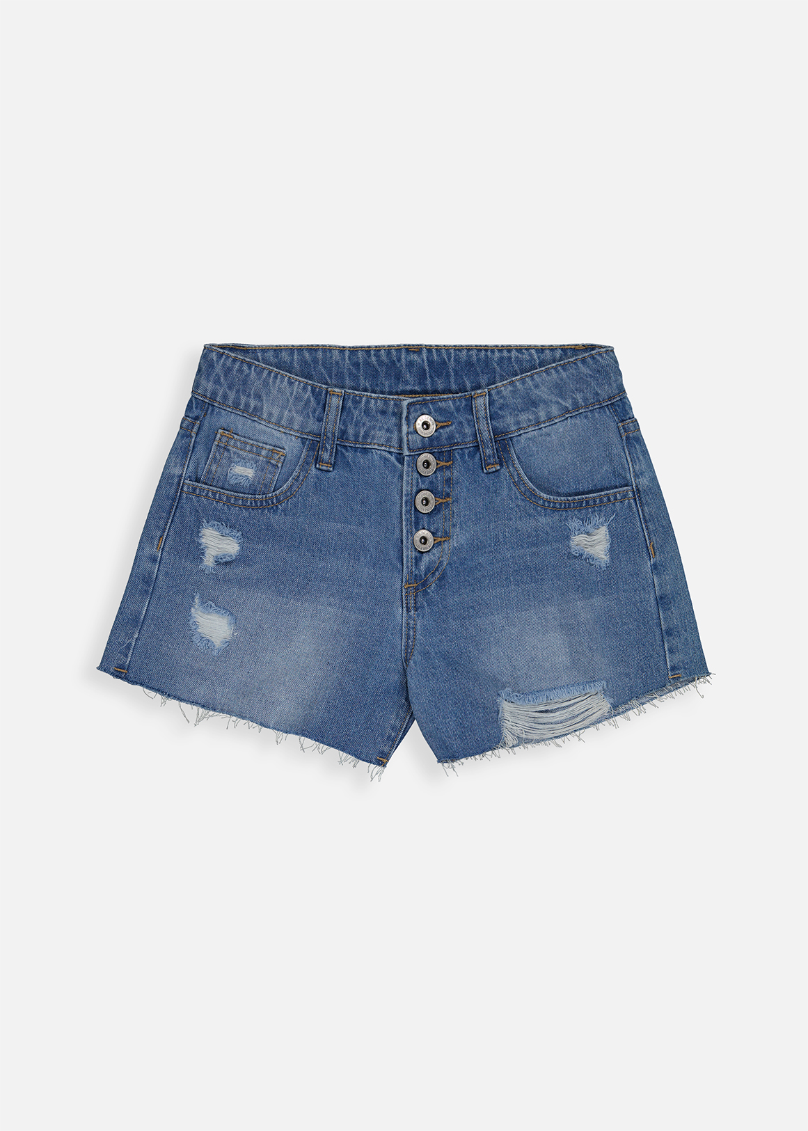 Adjustable Buttoned Denim Shorts | Woolworths.co.za