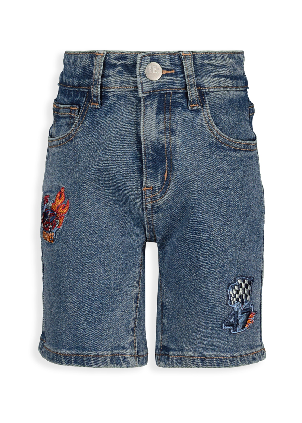 Adjustable Denim Shorts