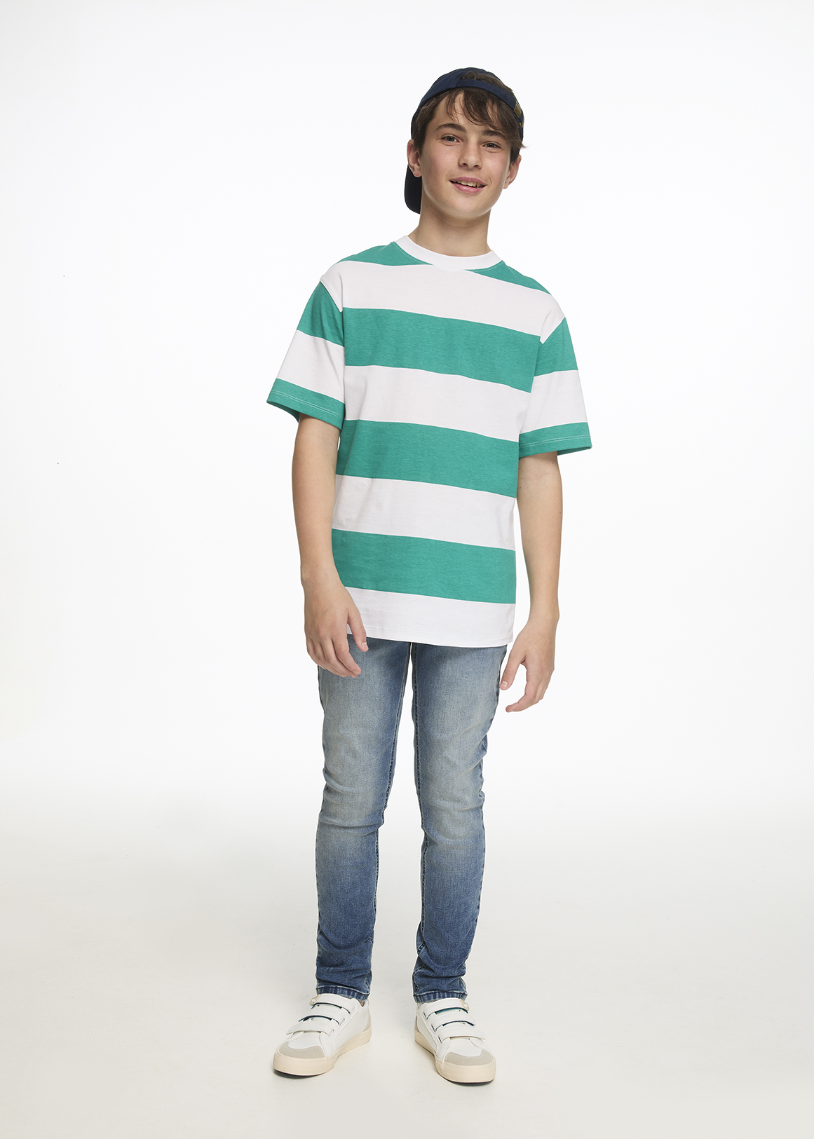 Adjustable Light Wash Skinny Jeans