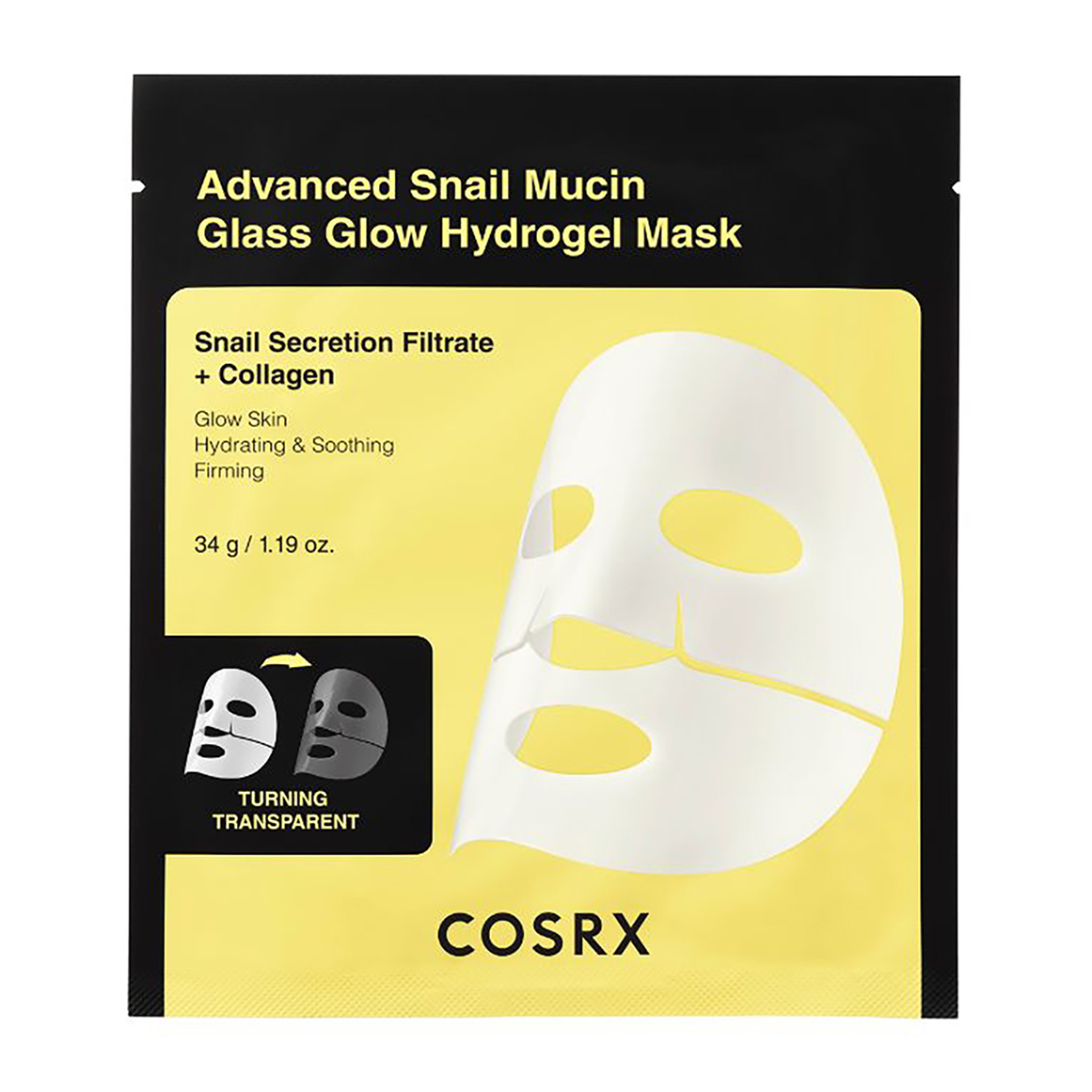 Advanced Snail Mucin Glass Glow Hydrogel Mask