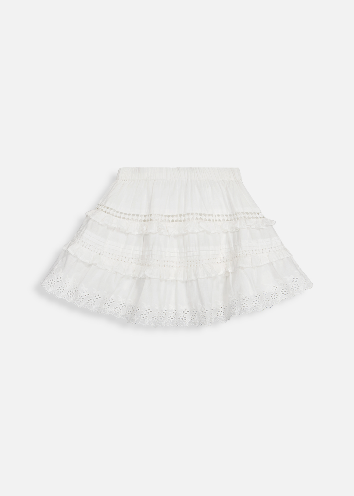 Anglaise Tiered Cotton Skirt | Woolworths.co.za