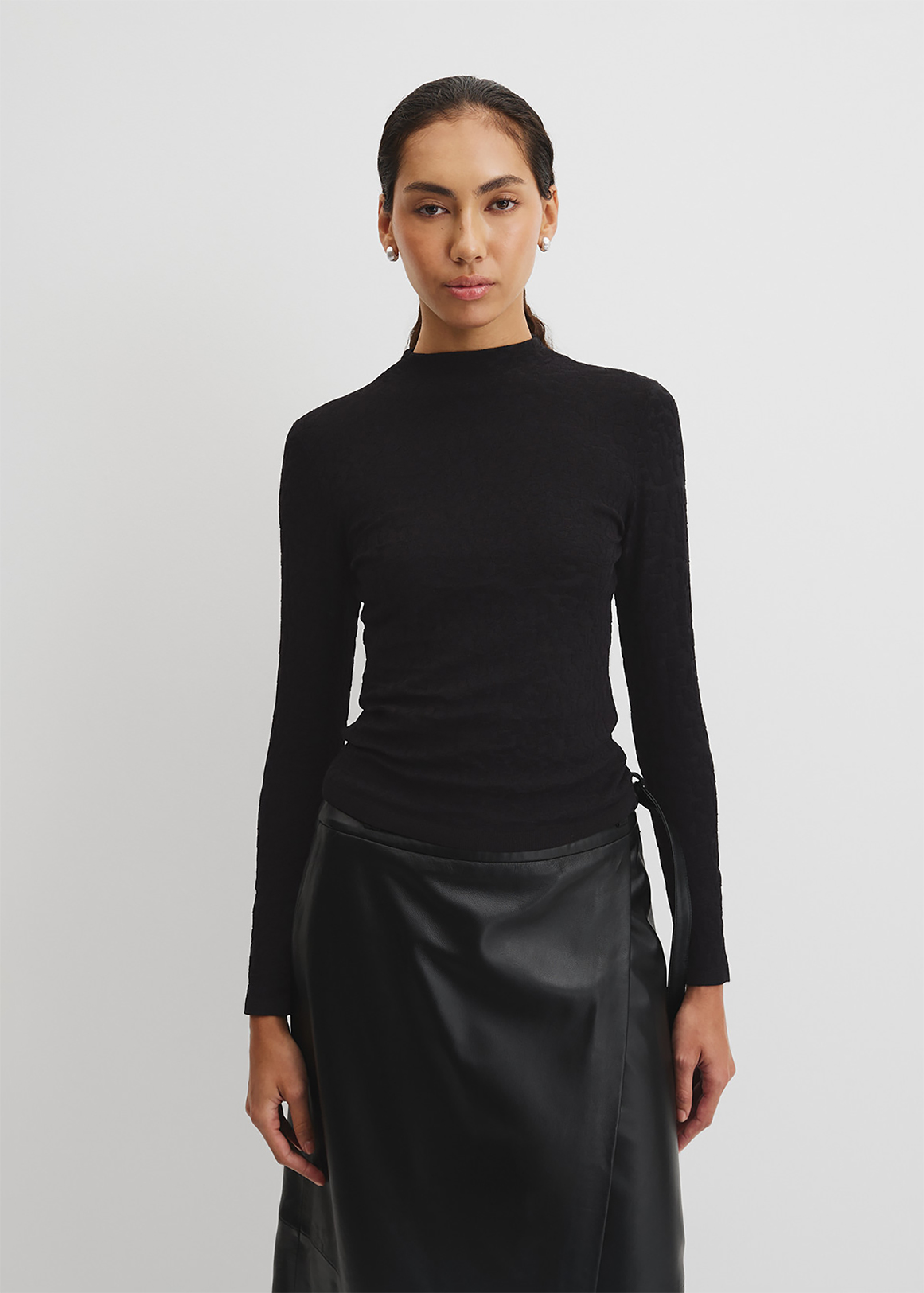 Animal Jacquard Knit Top
