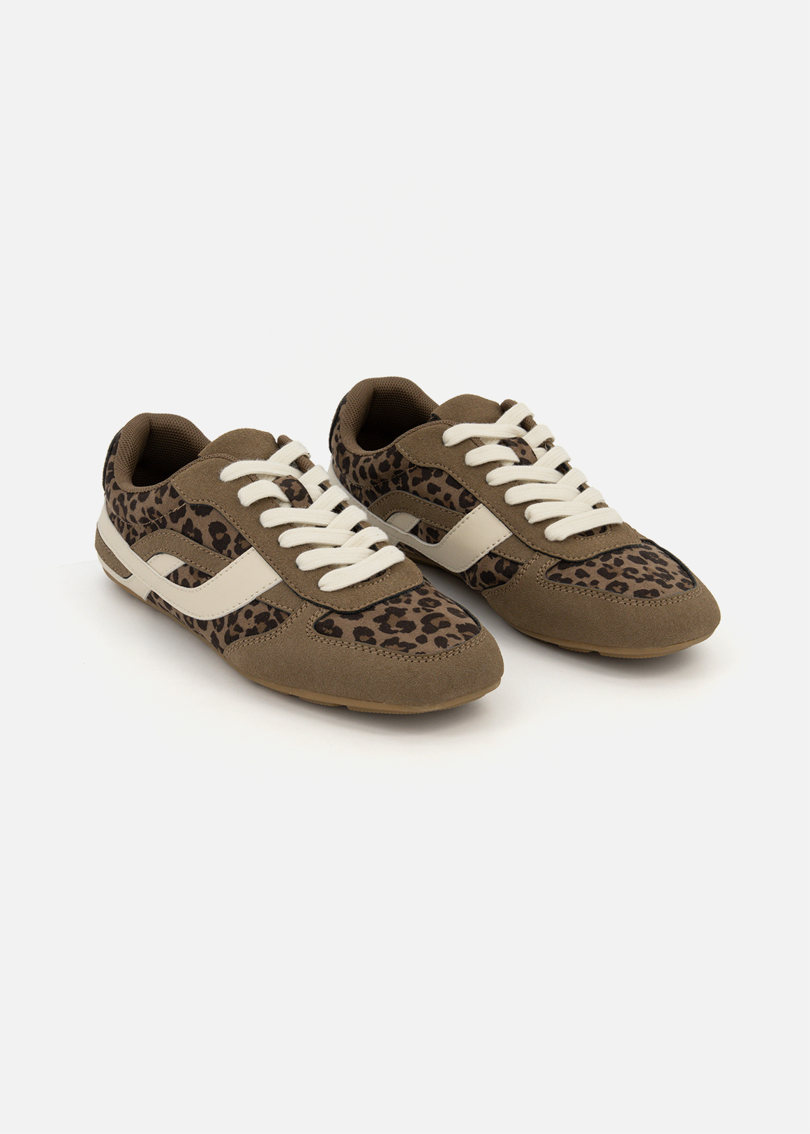 Animal Print Lace-up Sneakers