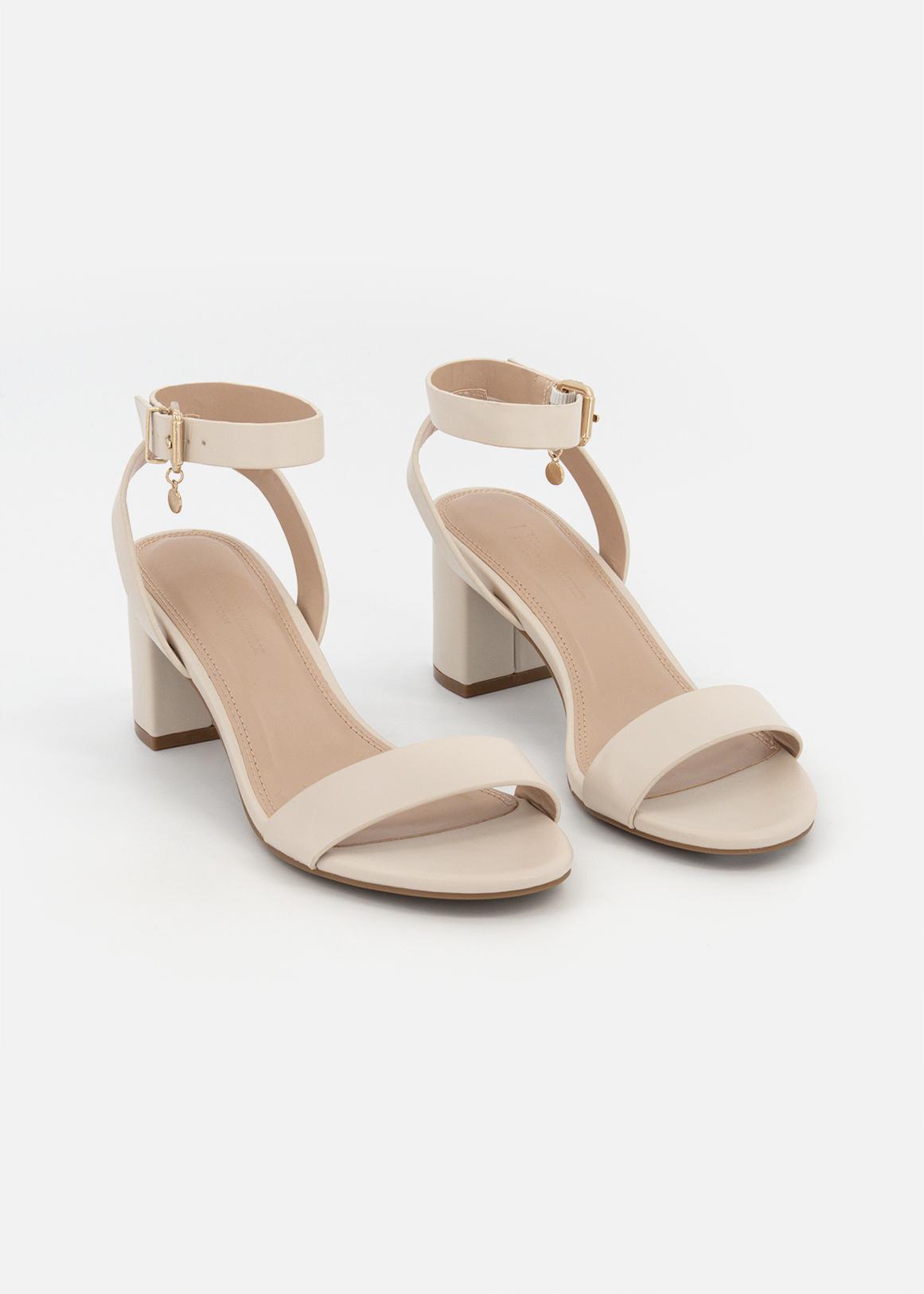 Ankle Strap Block Heel Sandals - Main Image