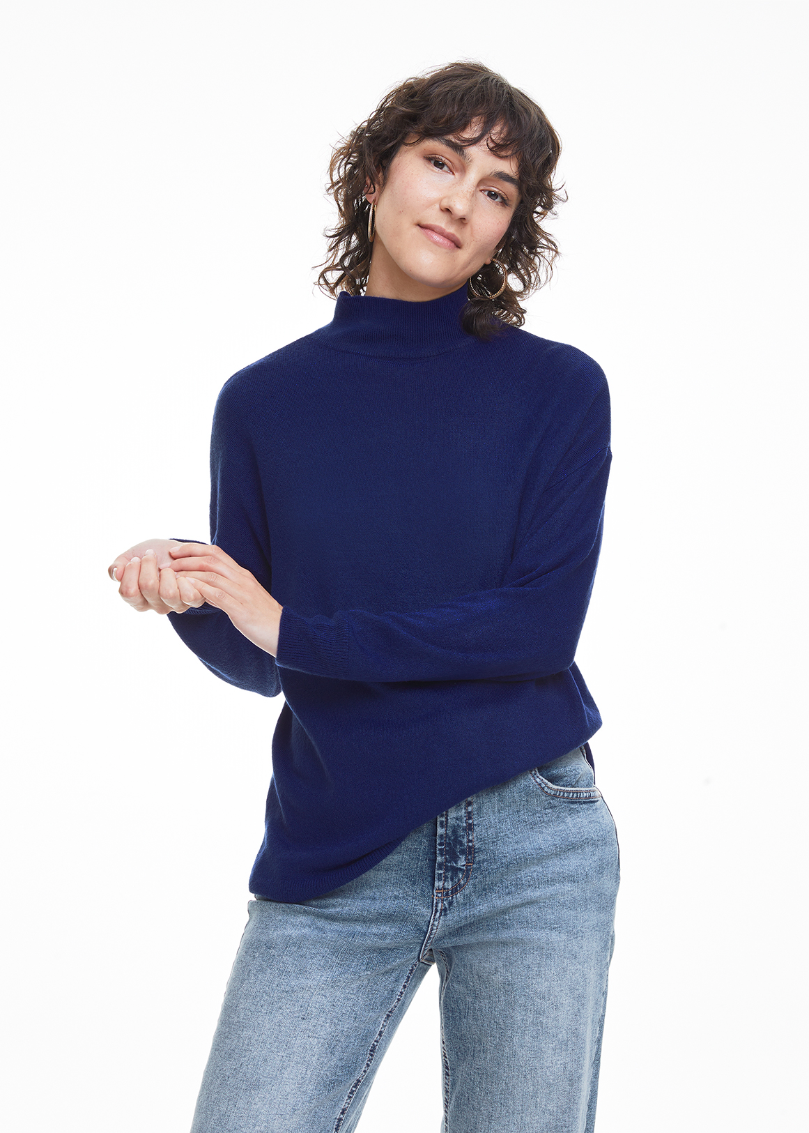 Anti Pill Relaxed Cashmillion Turtleneck Top | Woolworths.co.za