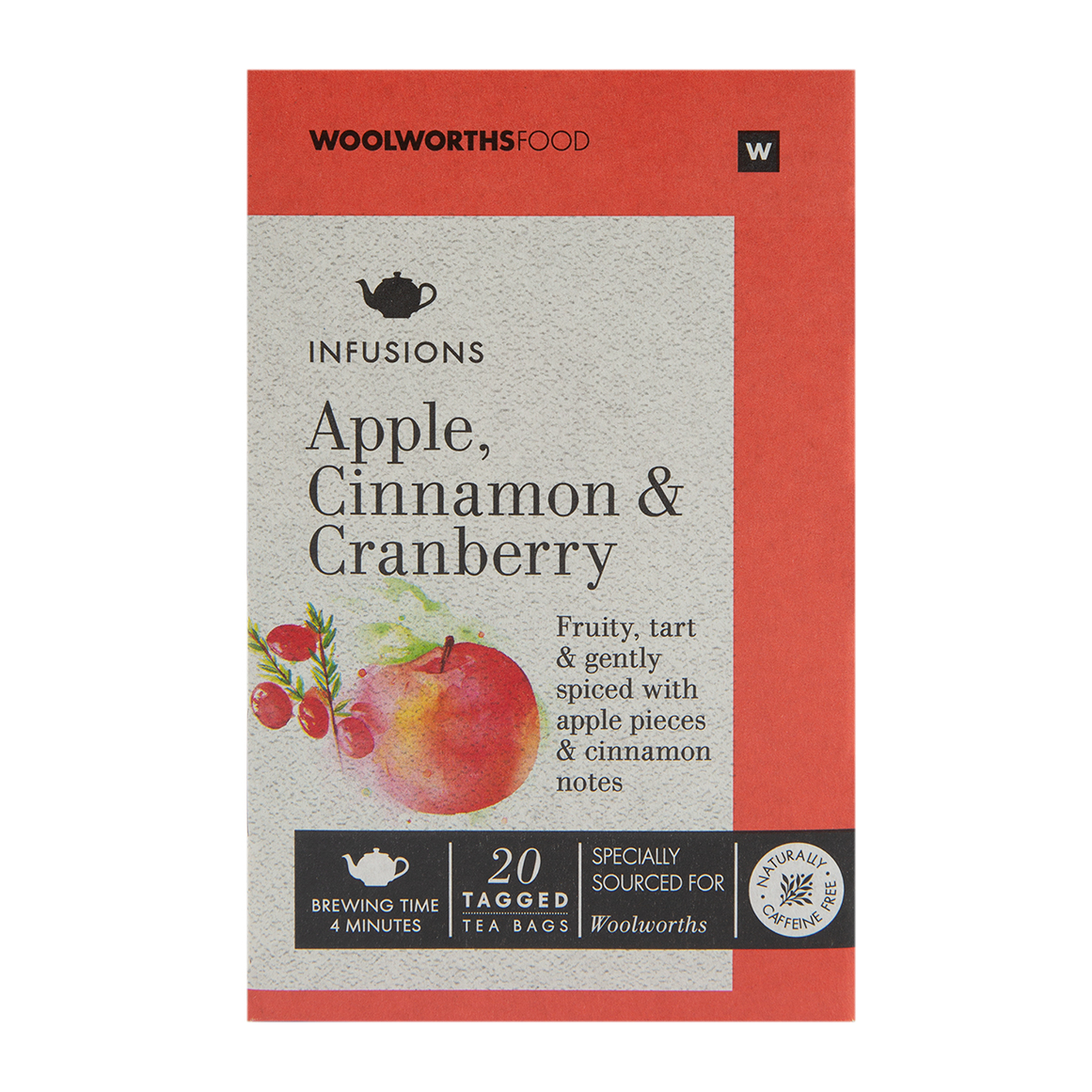Apple, Cinnamon and Cranberry Infusions Tea Bags 20 pk | Woolworths.co.za