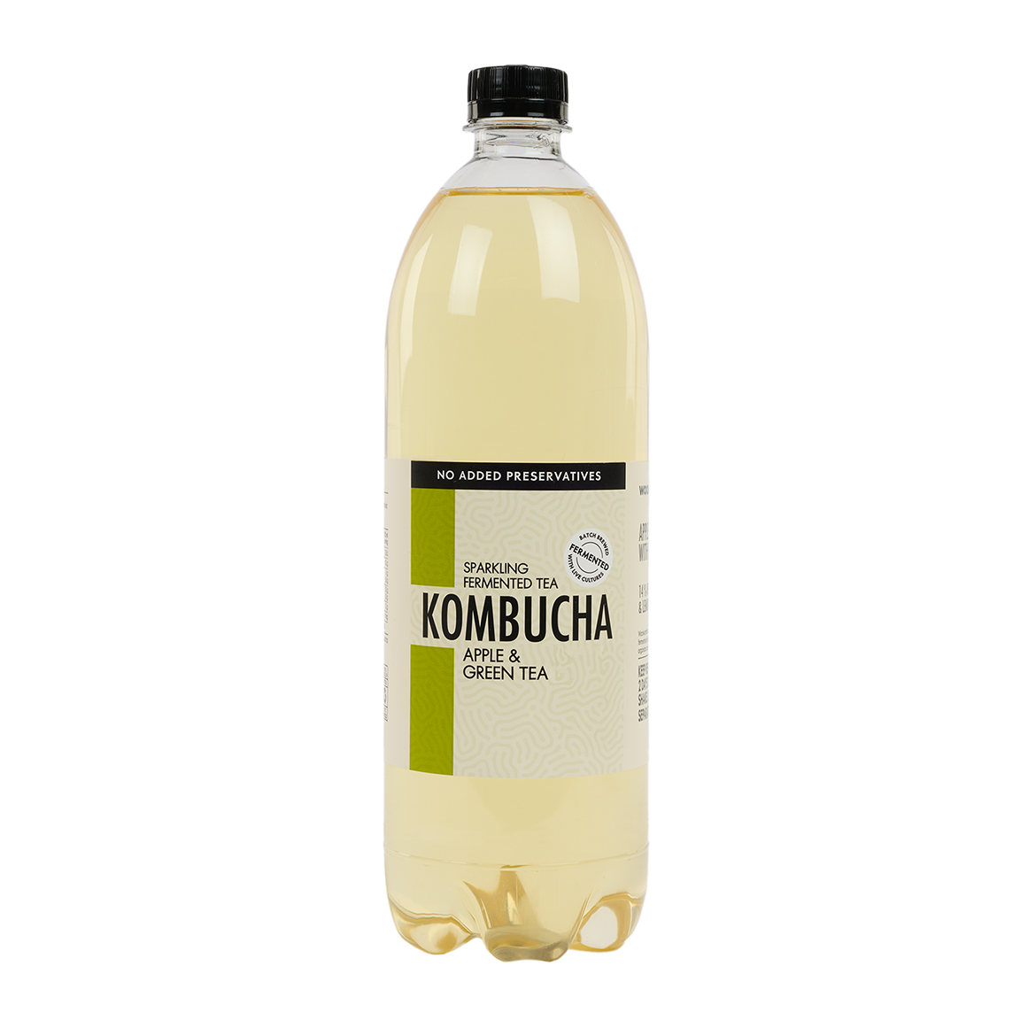 Apple & Green Tea Sparkling Fermented Kombucha 1 L