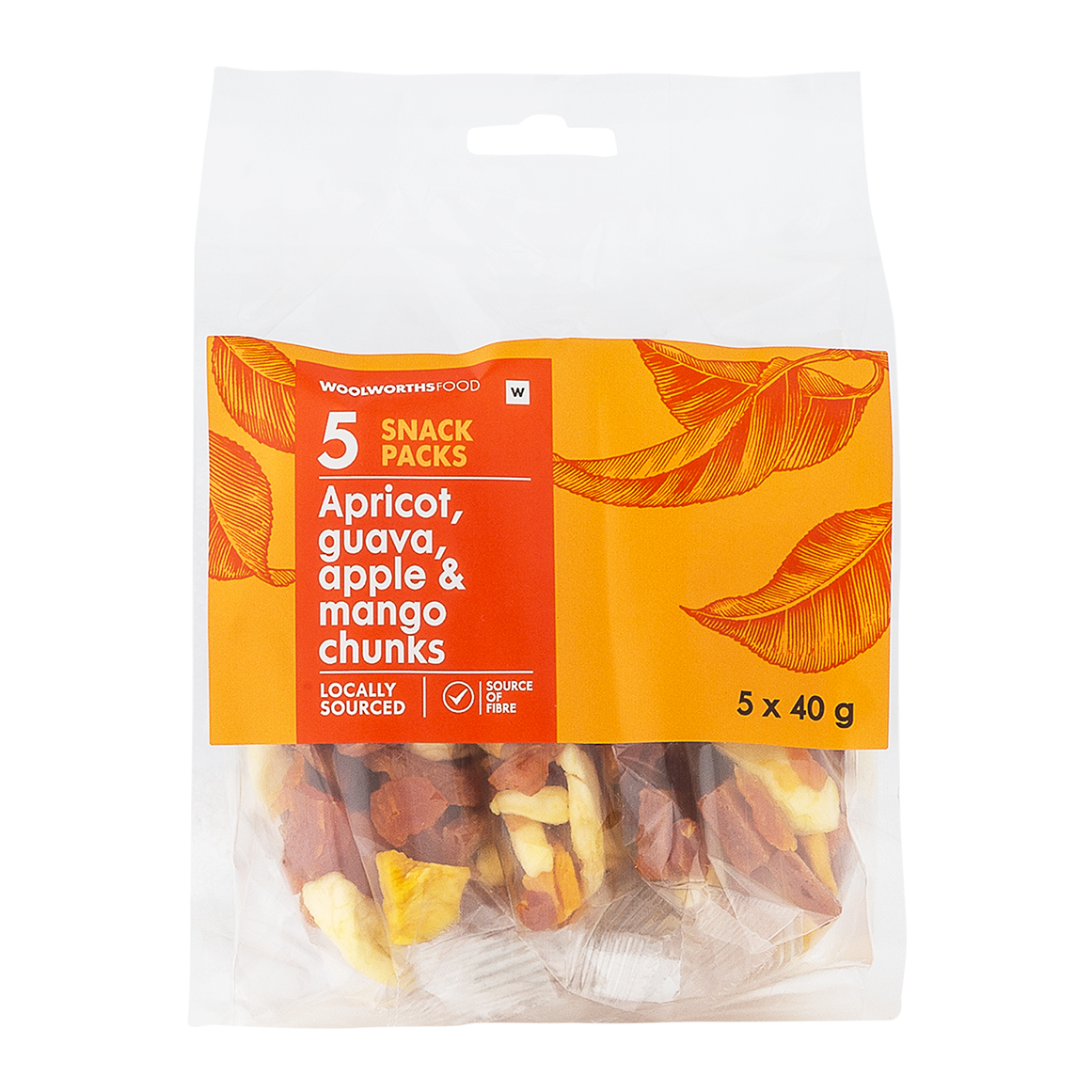 Apricot, Guava, Apple and Mango Fruit Chunks 5 x 40 g