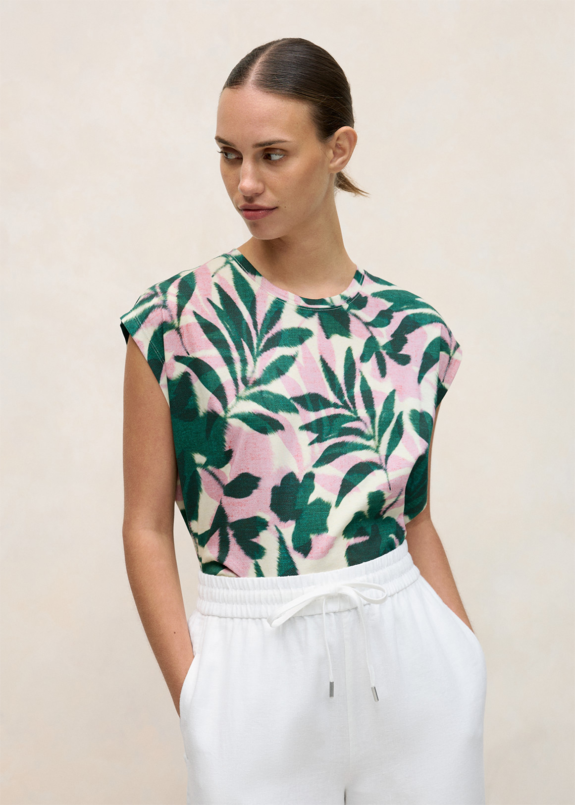 Arbour Print Cotton Tee