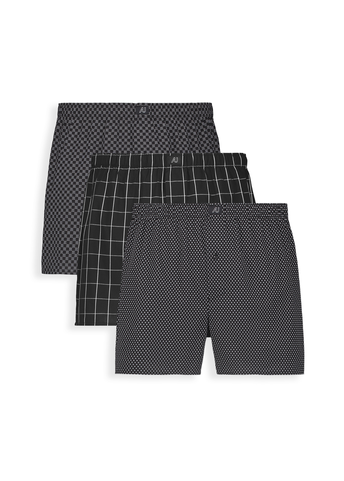 Assorted Cotton Boxers 3 Pack