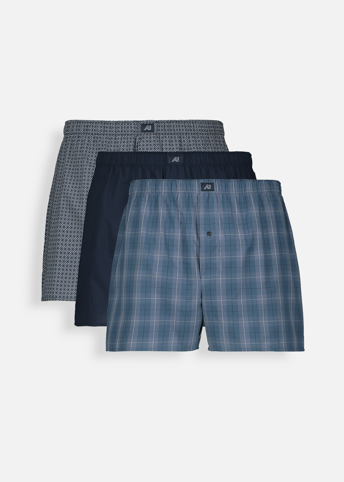 Assorted Cotton Boxers 3 Pack