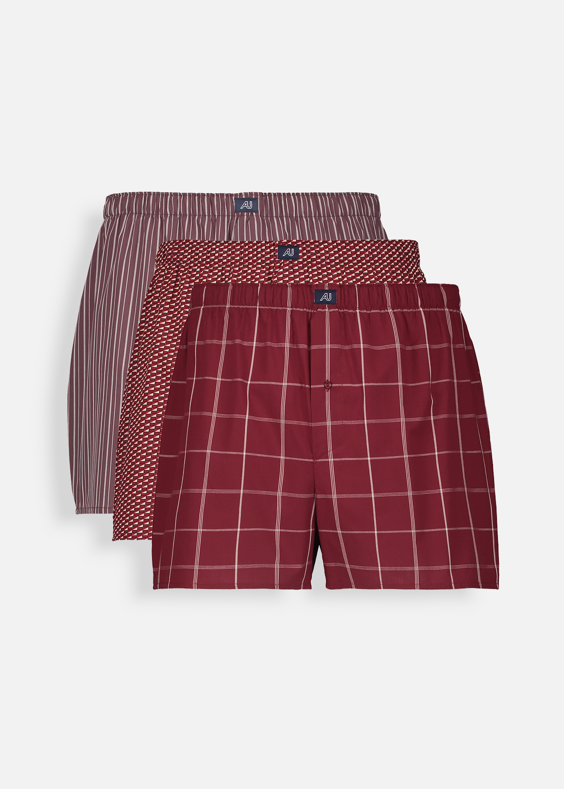 Assorted Cotton Boxers 3 Pack