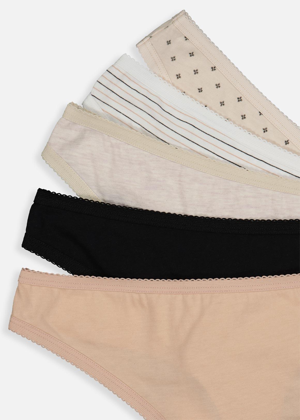 Assorted Cotton G-strings 5 Pack