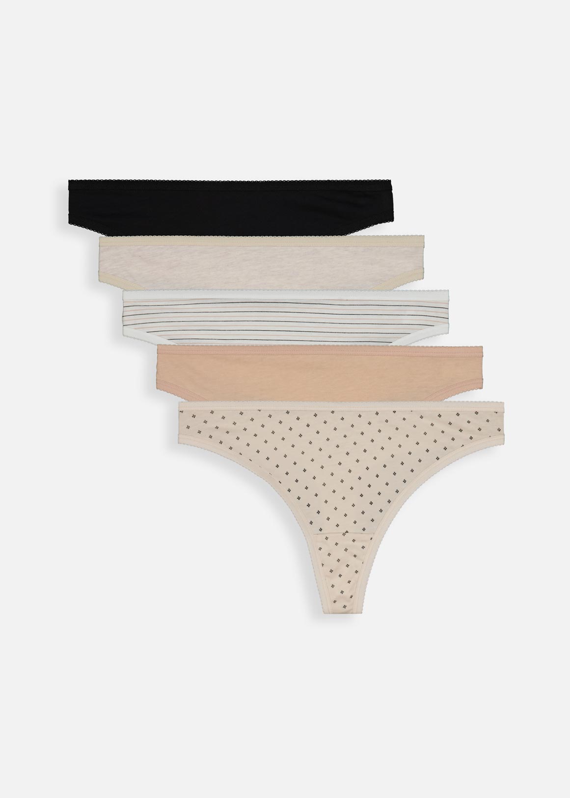 Assorted Cotton G-strings 5 Pack | Woolworths.co.za