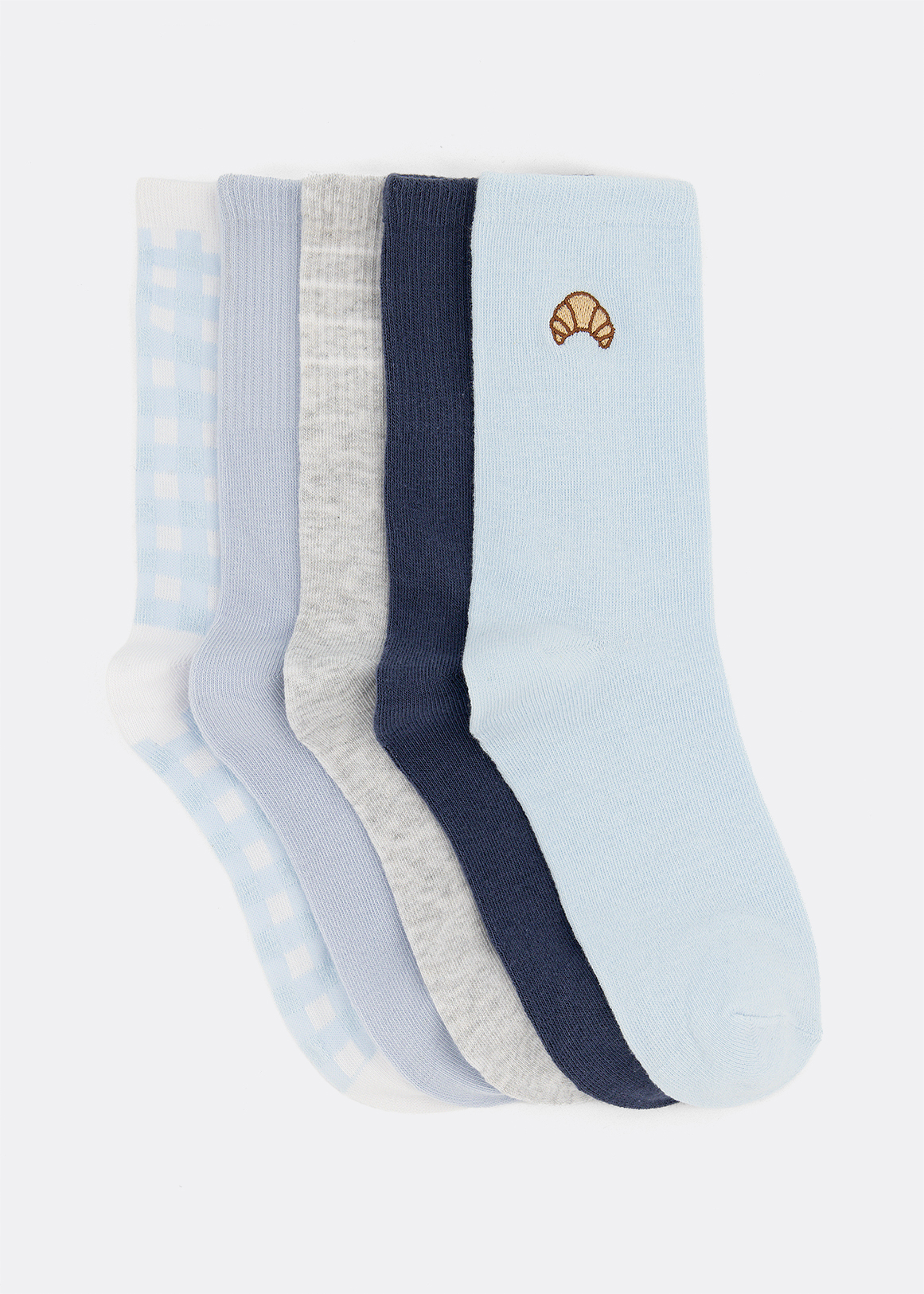 Assorted Cotton Rich Anklet Socks 5 Pack