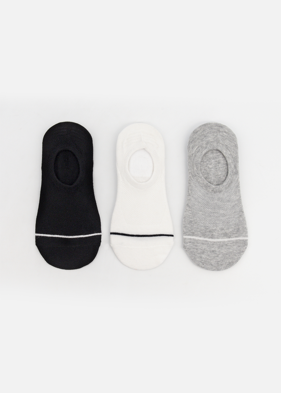 Assorted Cotton Rich Footliners 3 Pack