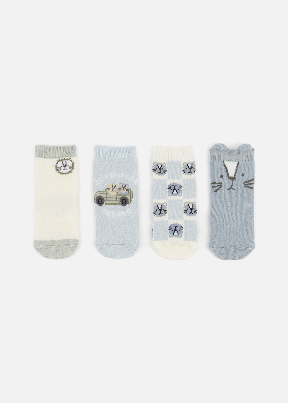 Assorted Cotton Rich Socks 4 Pack