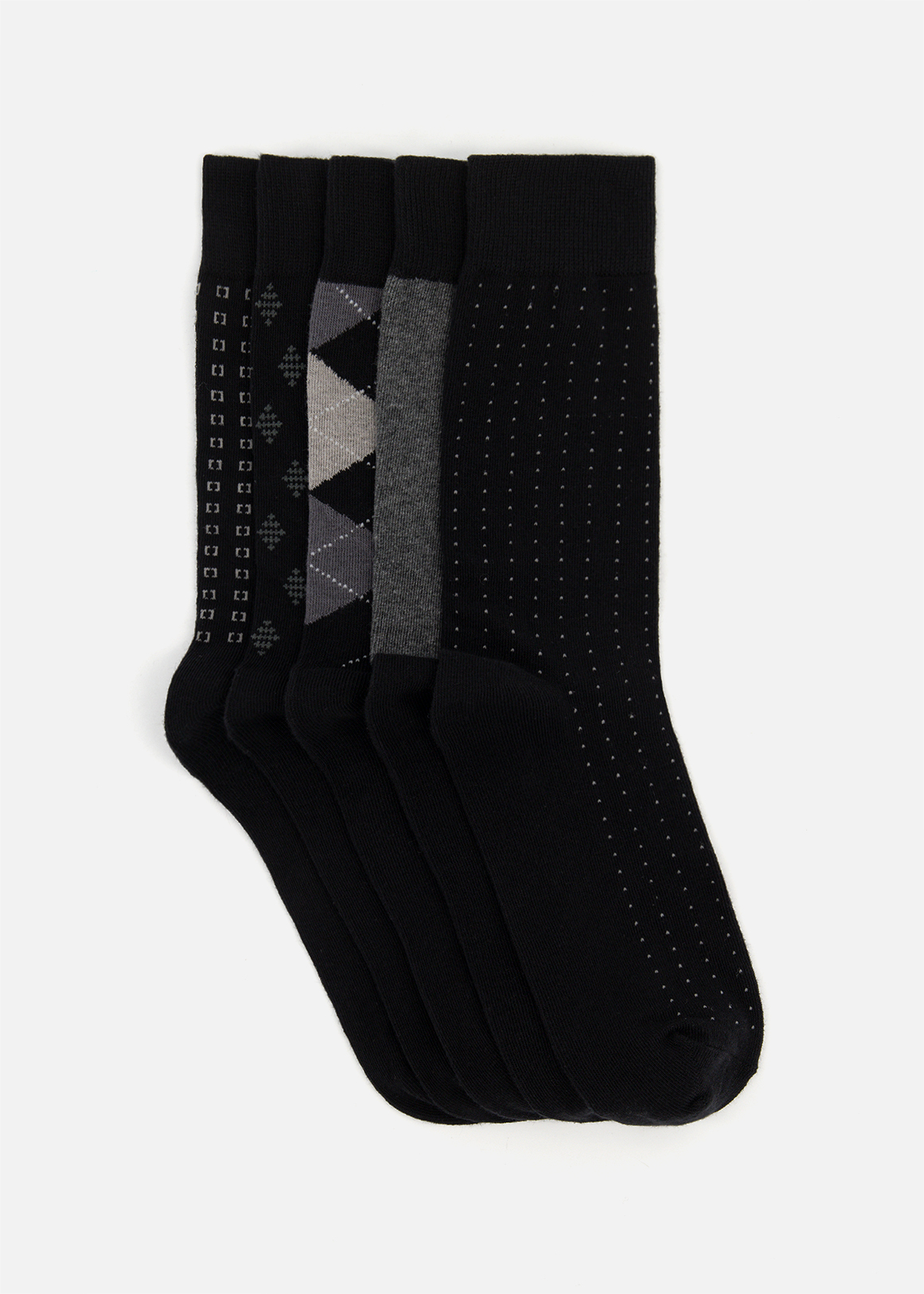 Assorted Cotton Rich Socks 5 Pack