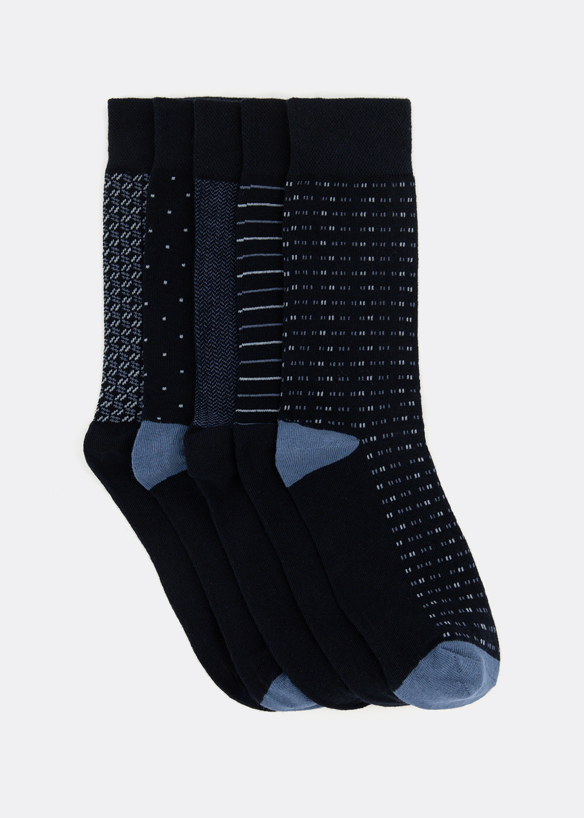 Assorted Cotton Rich Socks 5 Pack