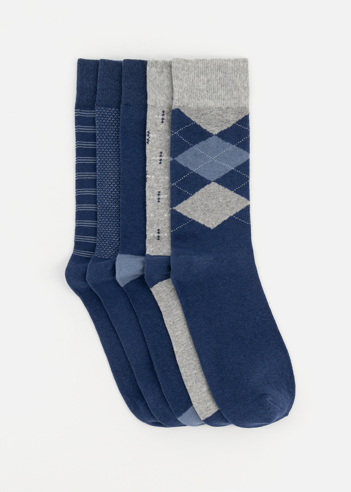 Assorted Cotton Rich Socks 5 Pack