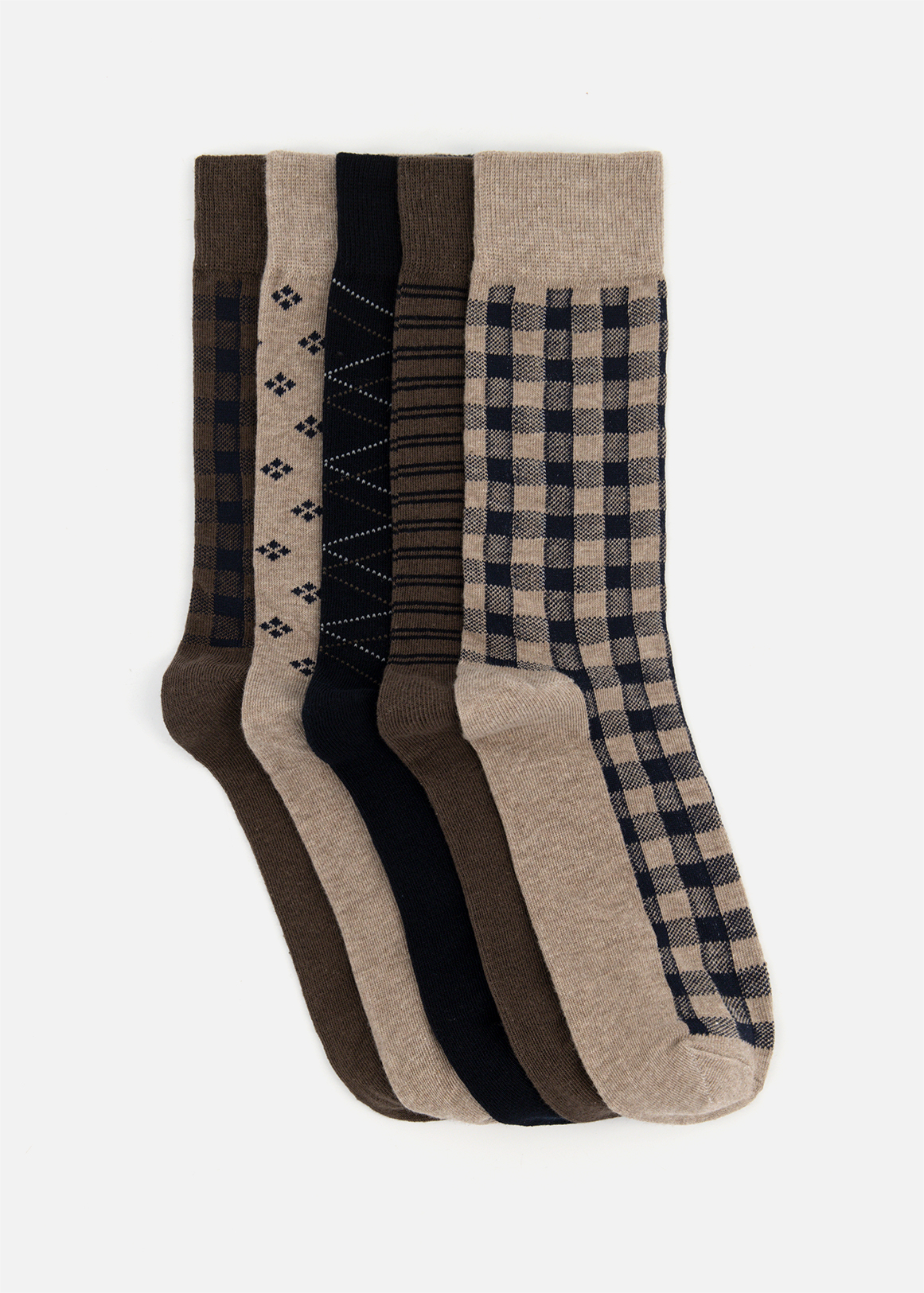 Assorted Cotton Rich Socks 5 Pack