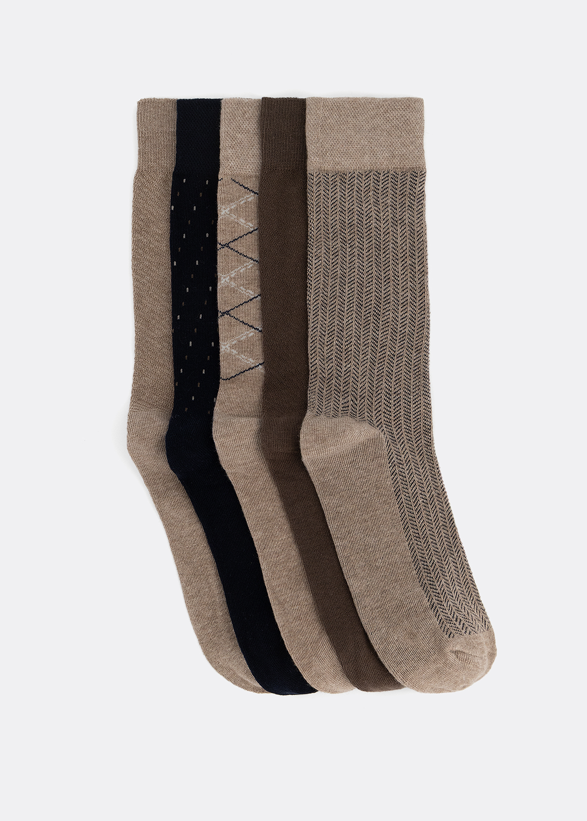 Assorted Cotton Rich Socks 5 Pack
