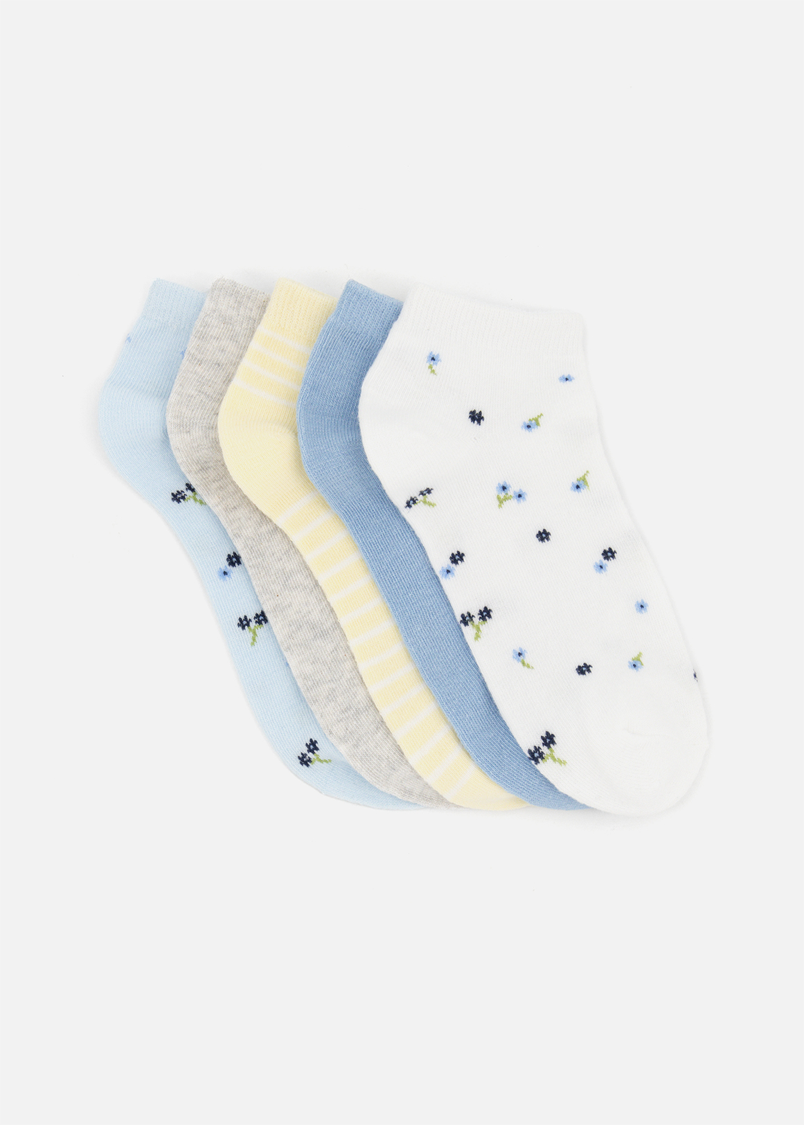 Assorted Cotton Rich Trainer Liners 5 Pack