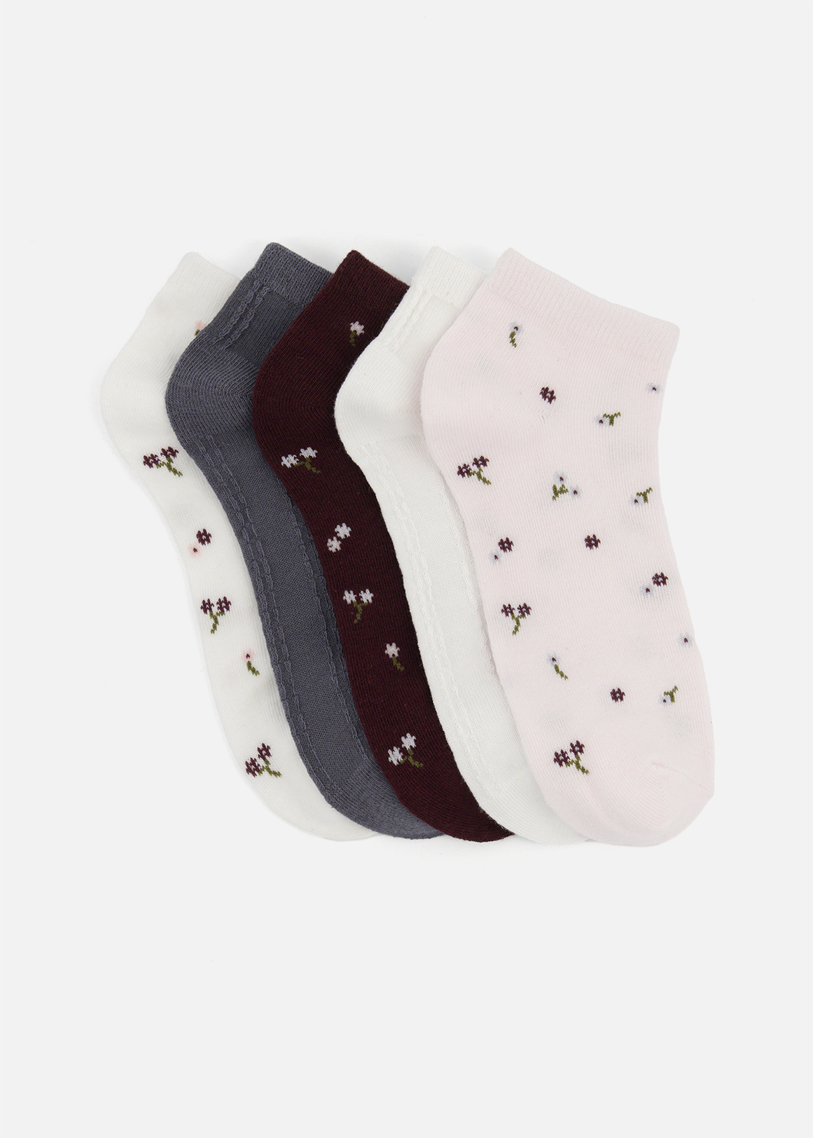 Assorted Cotton Rich Trainer Liners 5 Pack