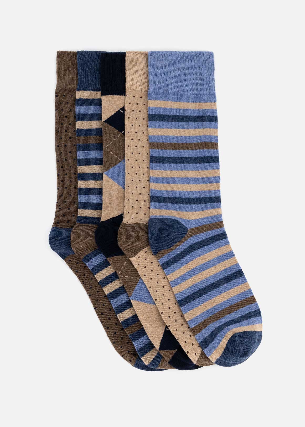 Assorted Design Cotton Rich Socks 5 Pack | Woolworths.co.za