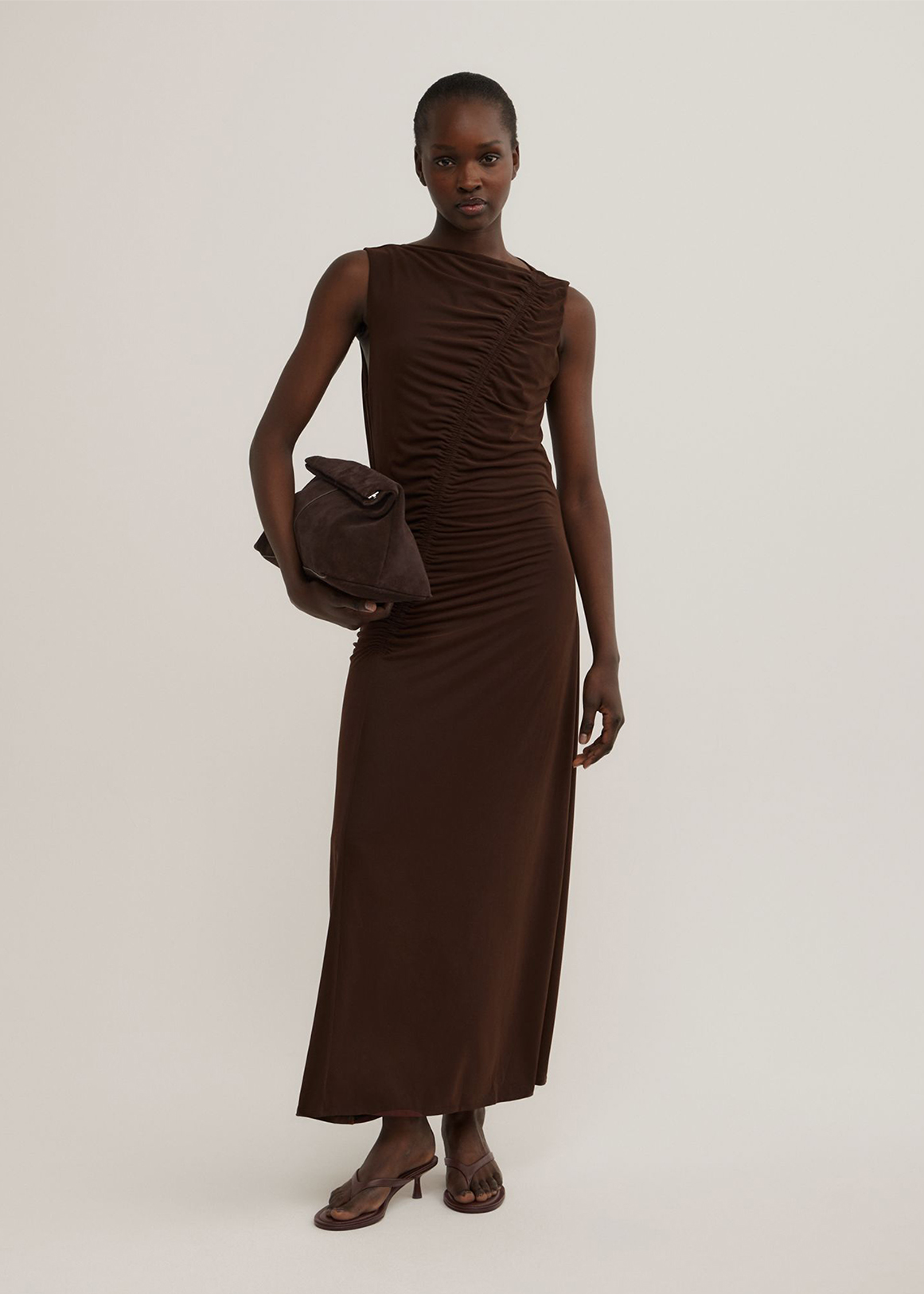 Asymmetric Gather Dress