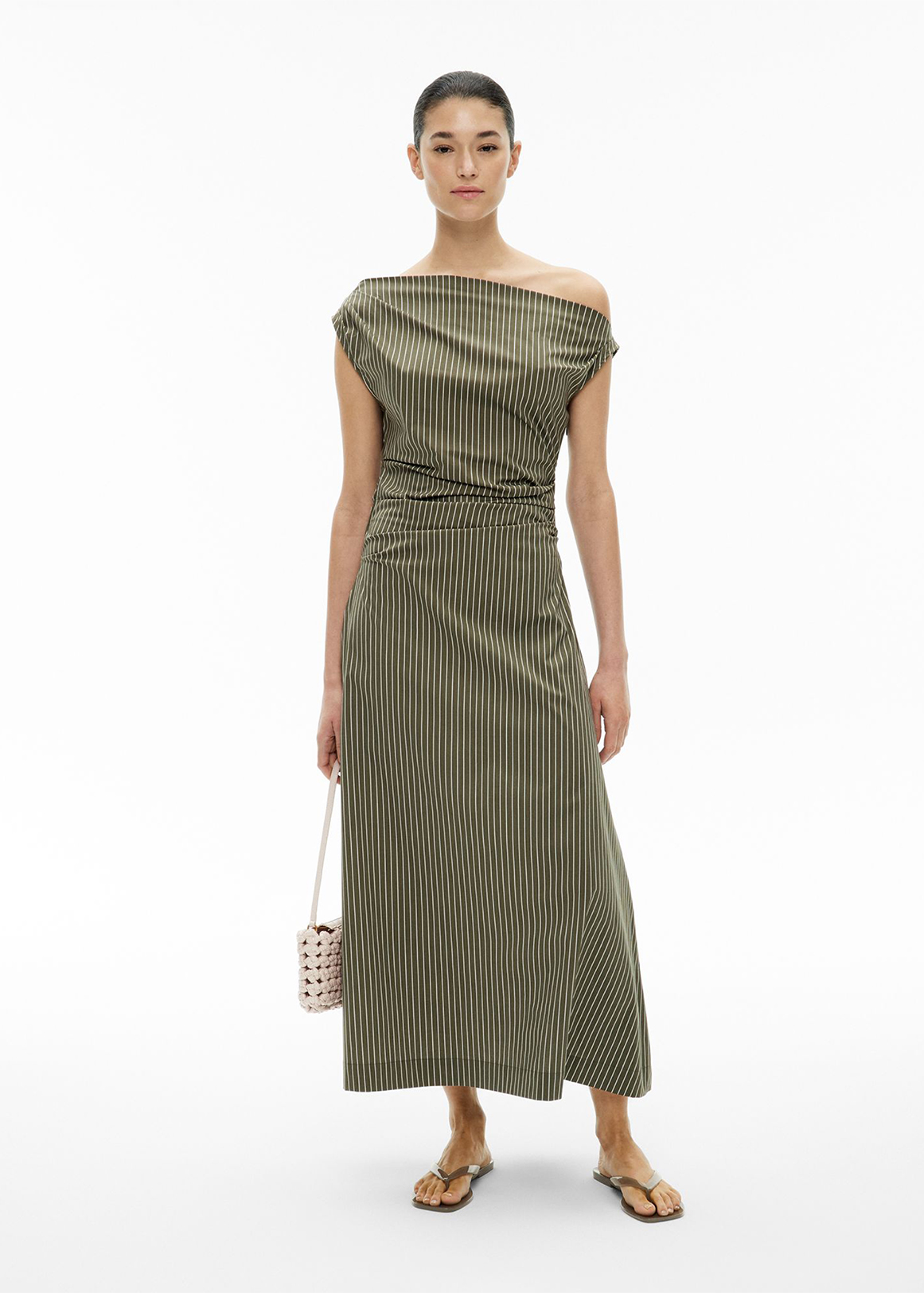 Asymmetric Shoulder Dress