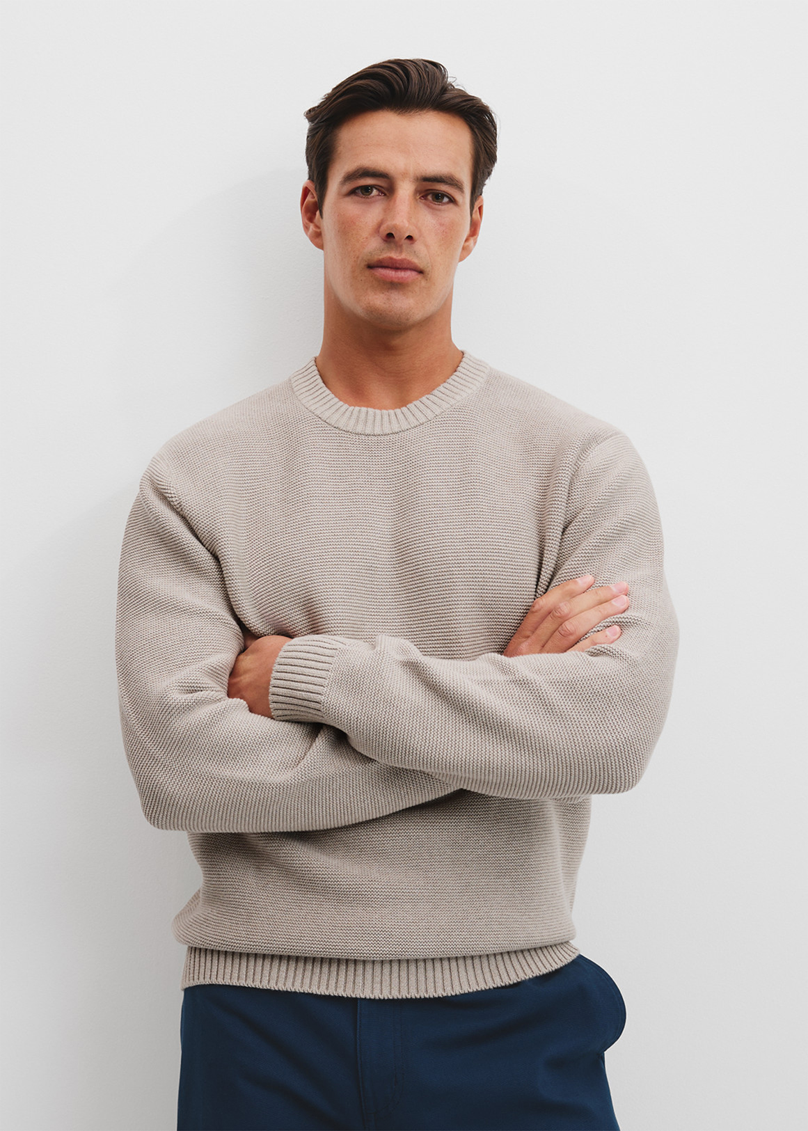 Australian Cotton Crew Neck Knit
