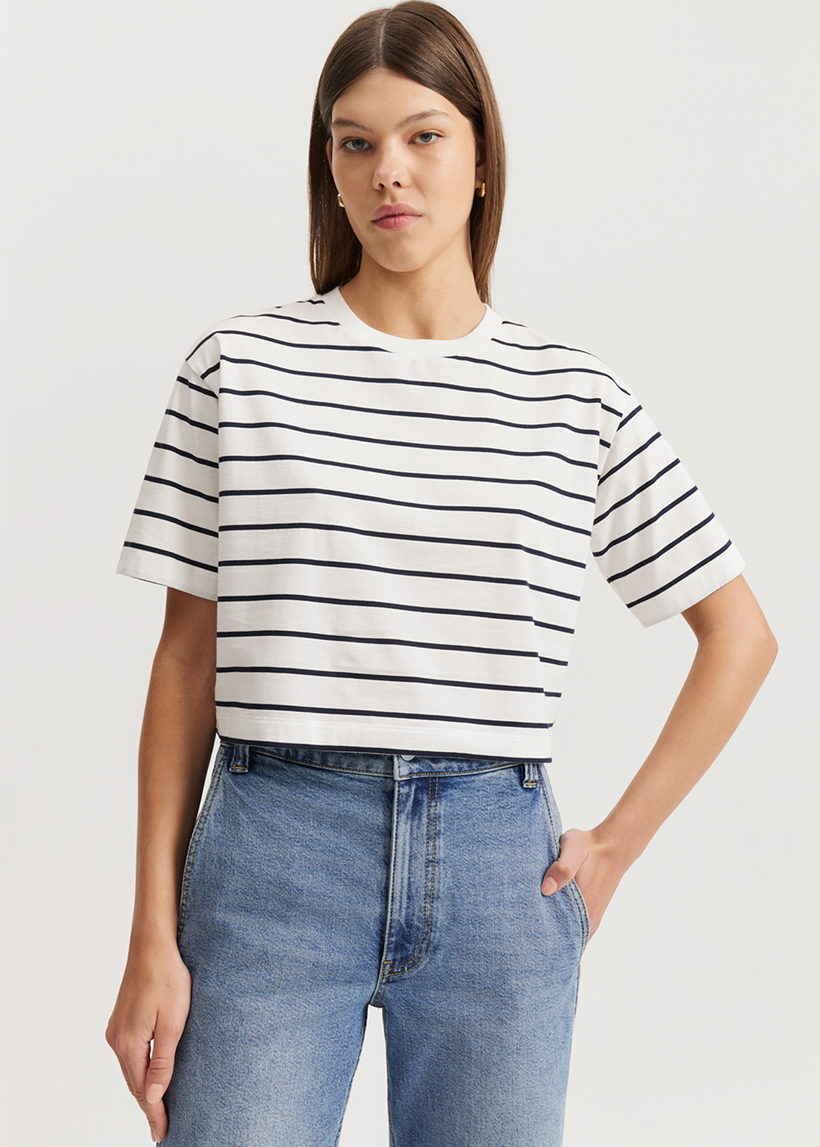 Australian Cotton Crop Stripe T-Shirt | Woolworths.co.za