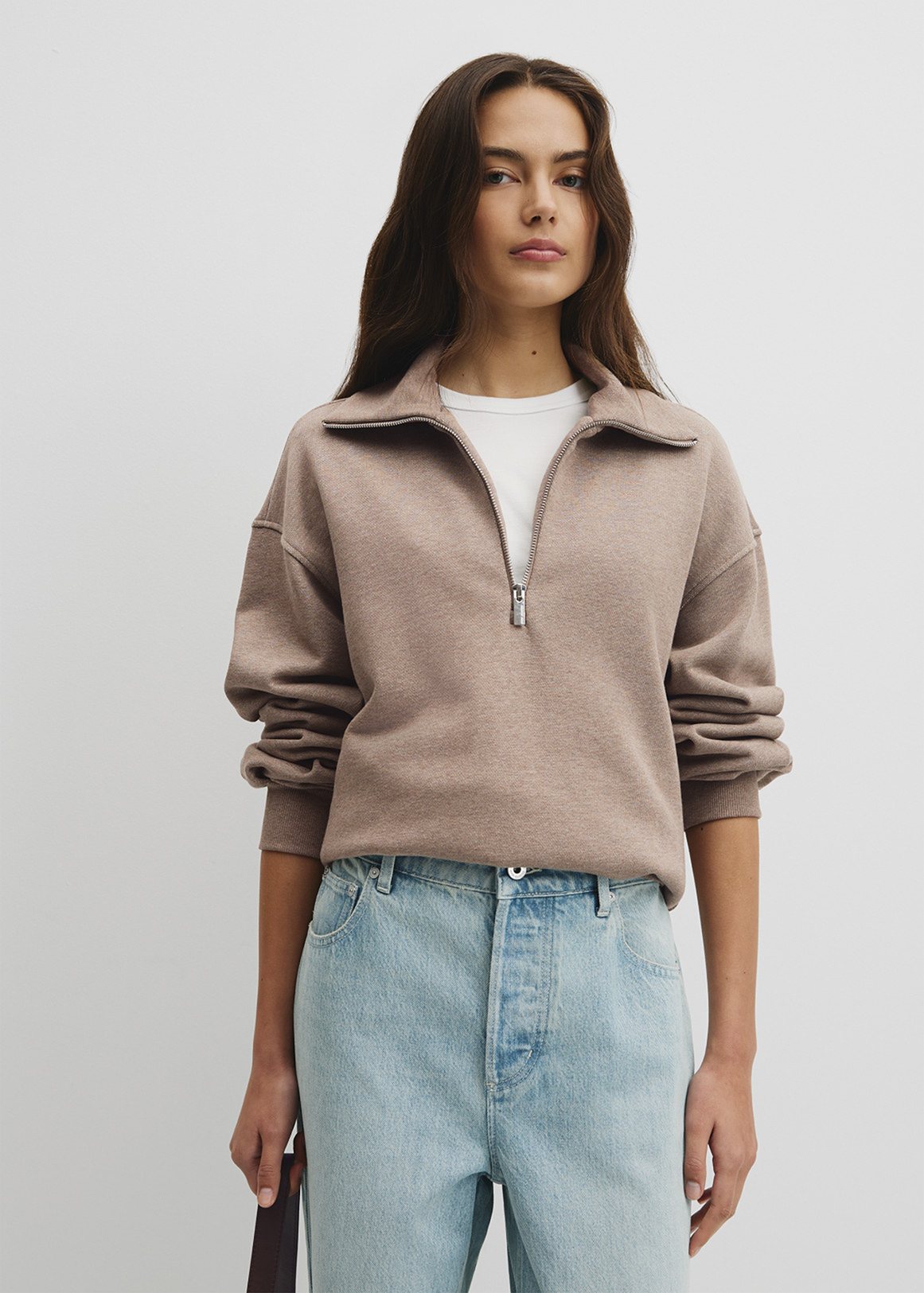 Australian Cotton Funnel Neck Sweat