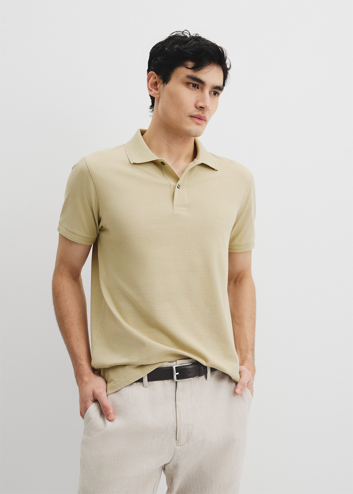 Australian Cotton Jacquard Polo