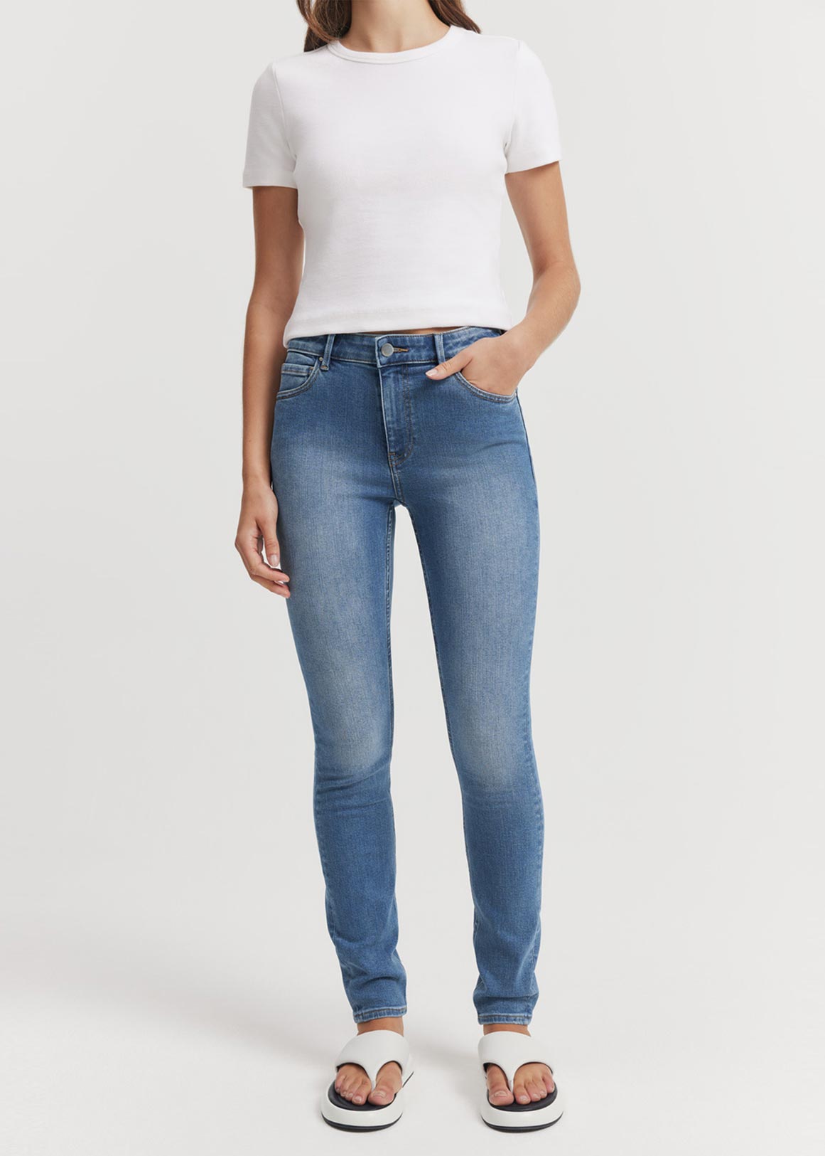 Australian Cotton Mid Rise Skinny Jean | Woolworths.co.za