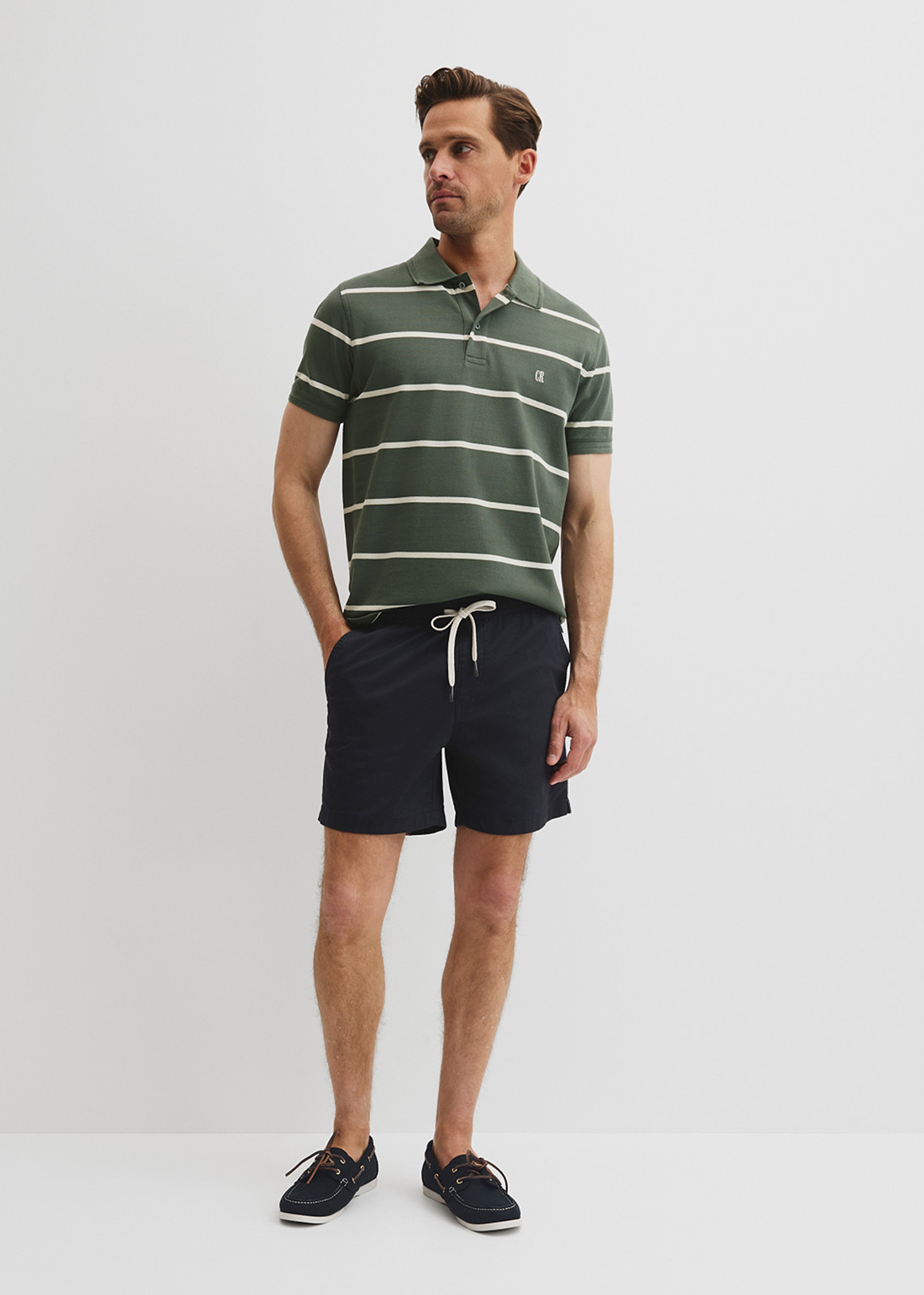 Australian Cotton Pique Stripe Polo