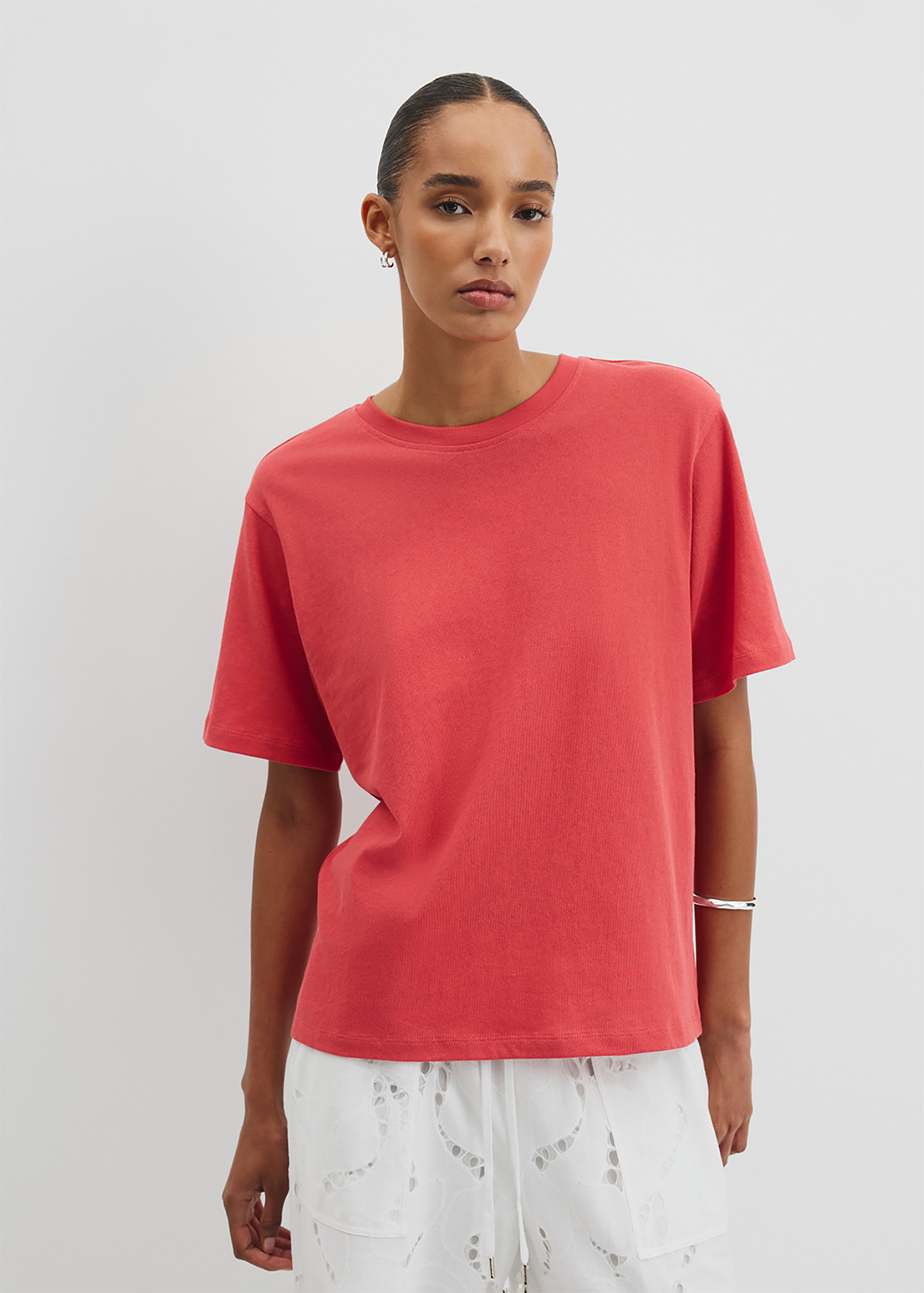 Australian Cotton Relaxed Short Sleeve T-Shirt