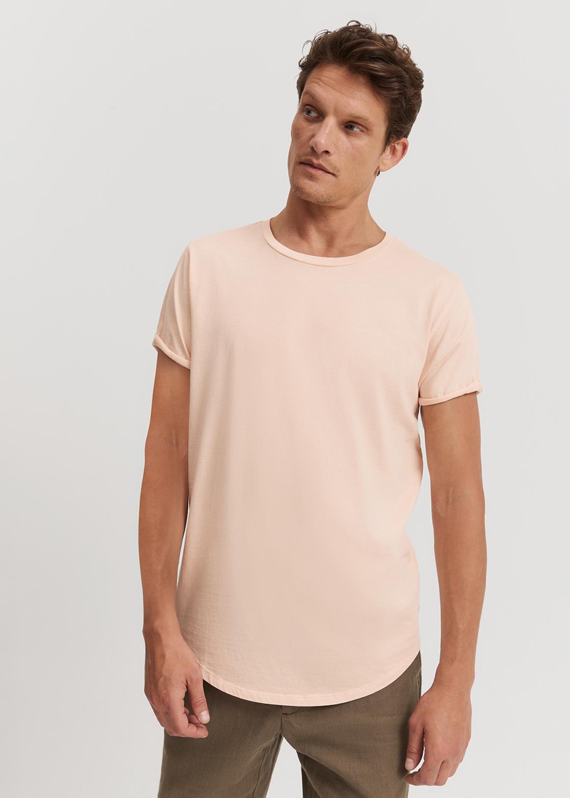 Australian Cotton Short Sleeve Longline Garment Dyed T-Shirt