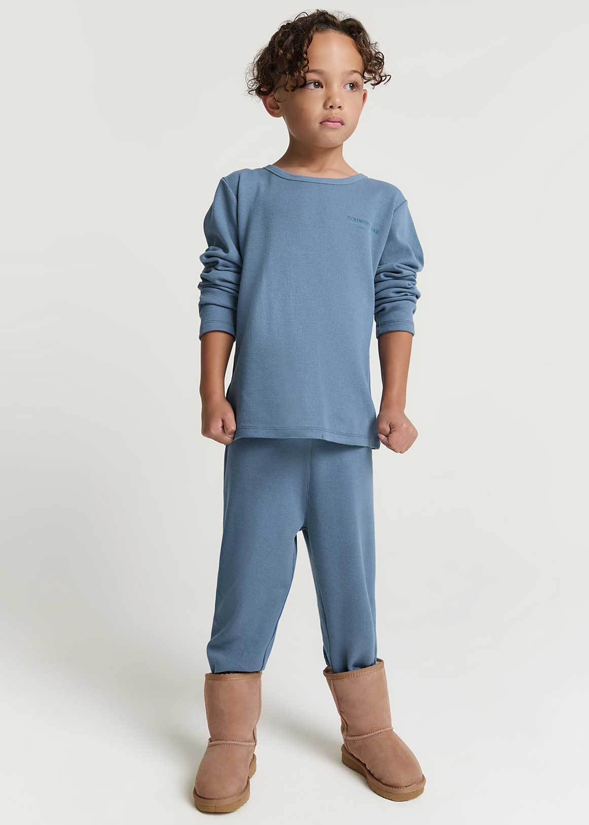 Australian Cotton Solid Logo Pyjama Set | Woolworths.co.za