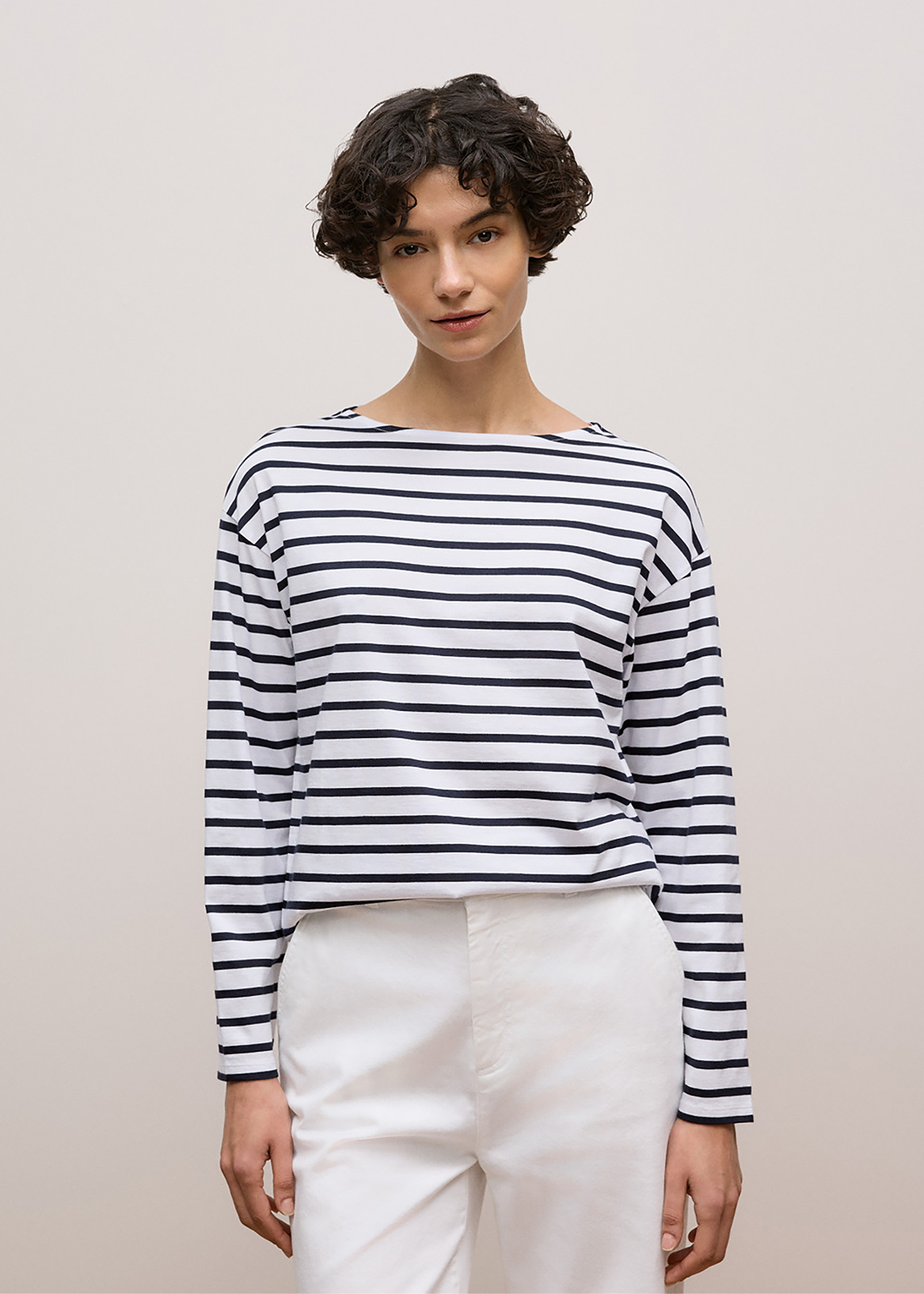 Australian Cotton Stripe Long Sleeve T-shirt