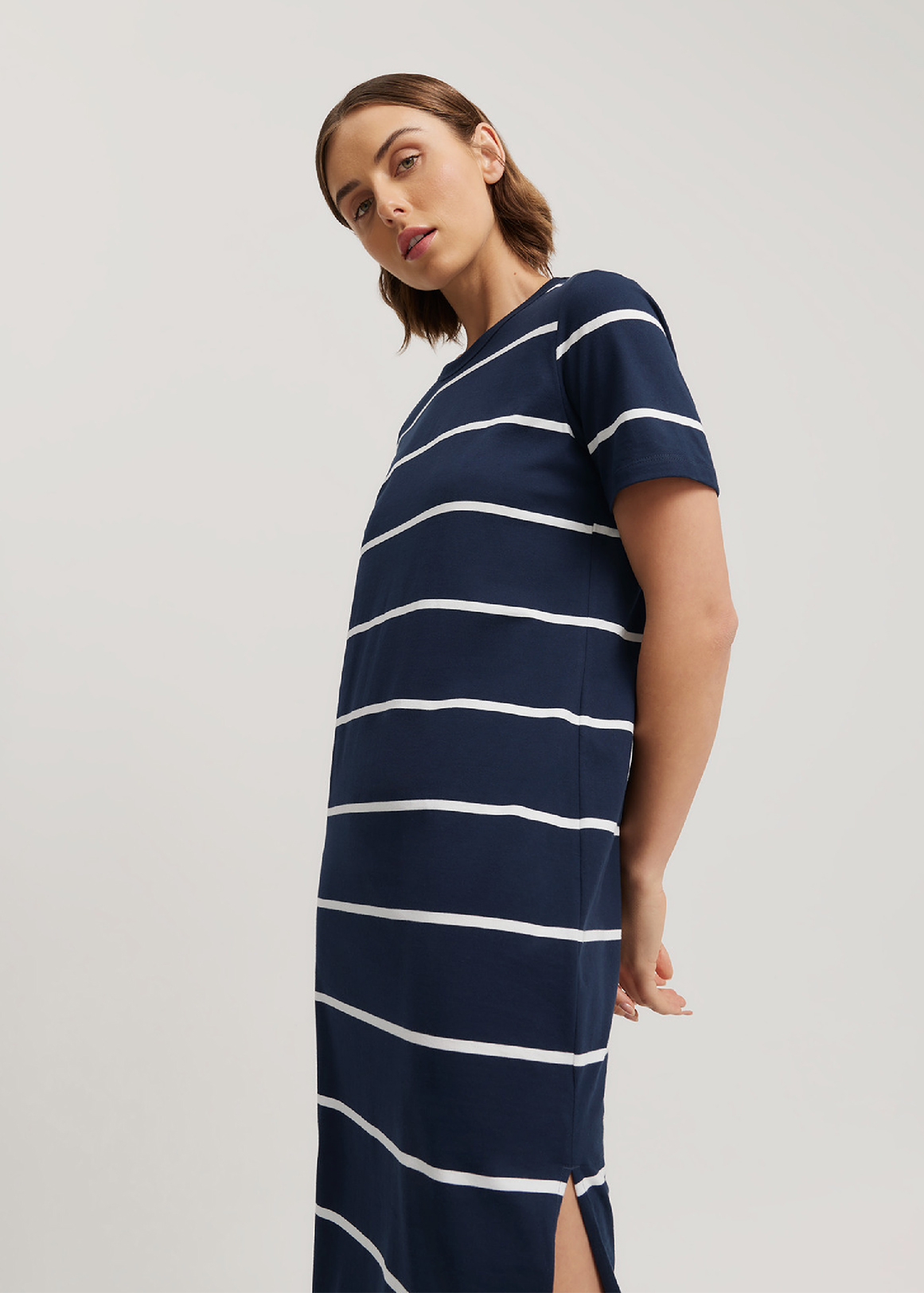 Australian Cotton Stripe T-Shirt Dress | Woolworths.co.za